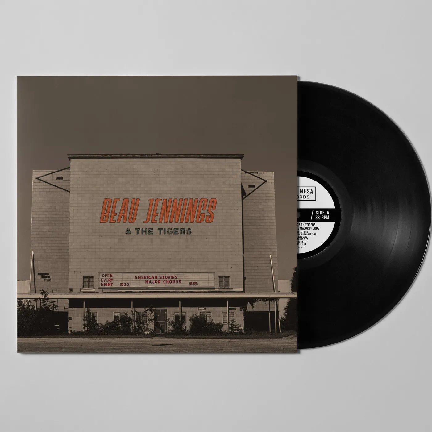 Beau Jennings & the Tigers American Stories Major Chords 12" LP (Wax Mage) (Vinyl)