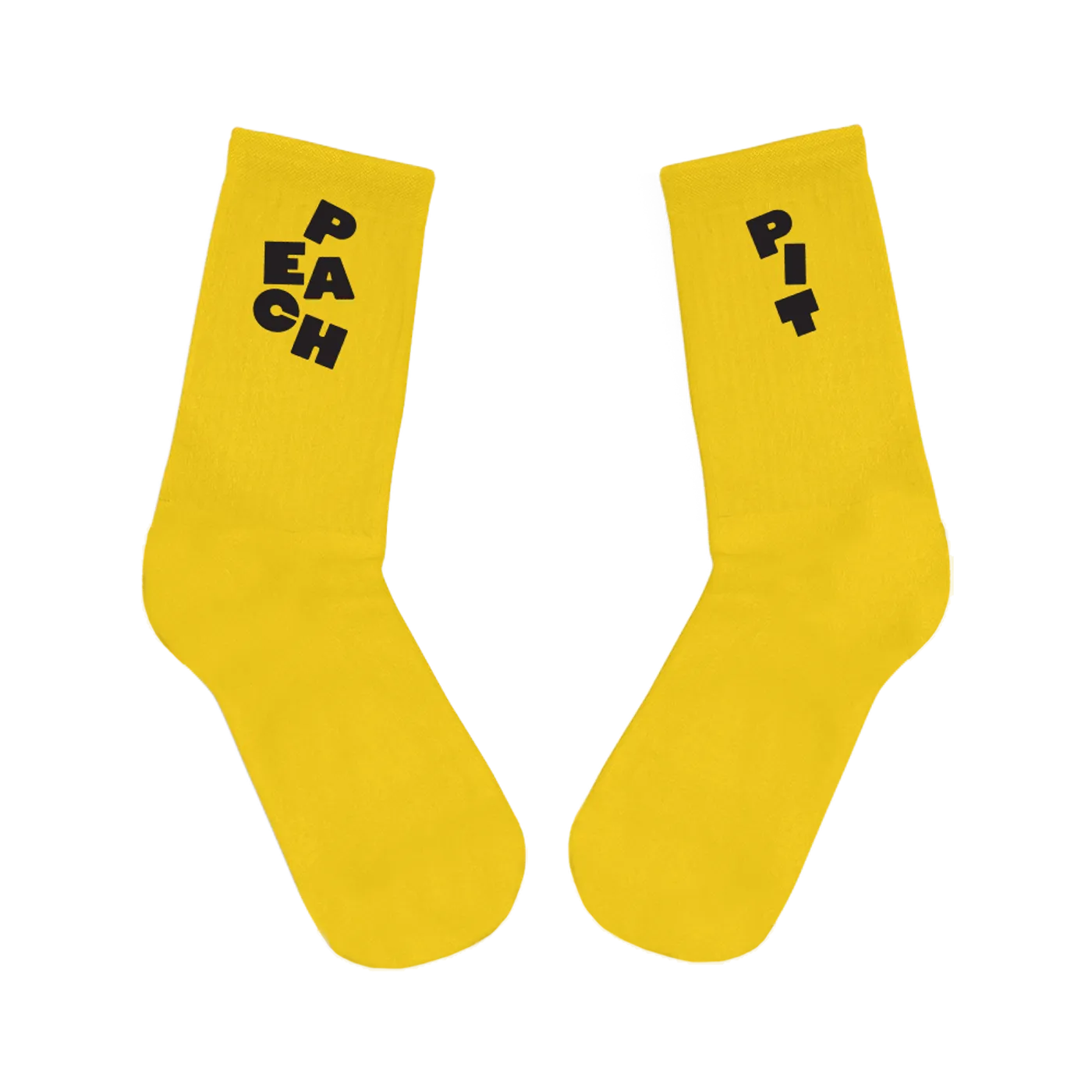 Peach Pit Crew Socks