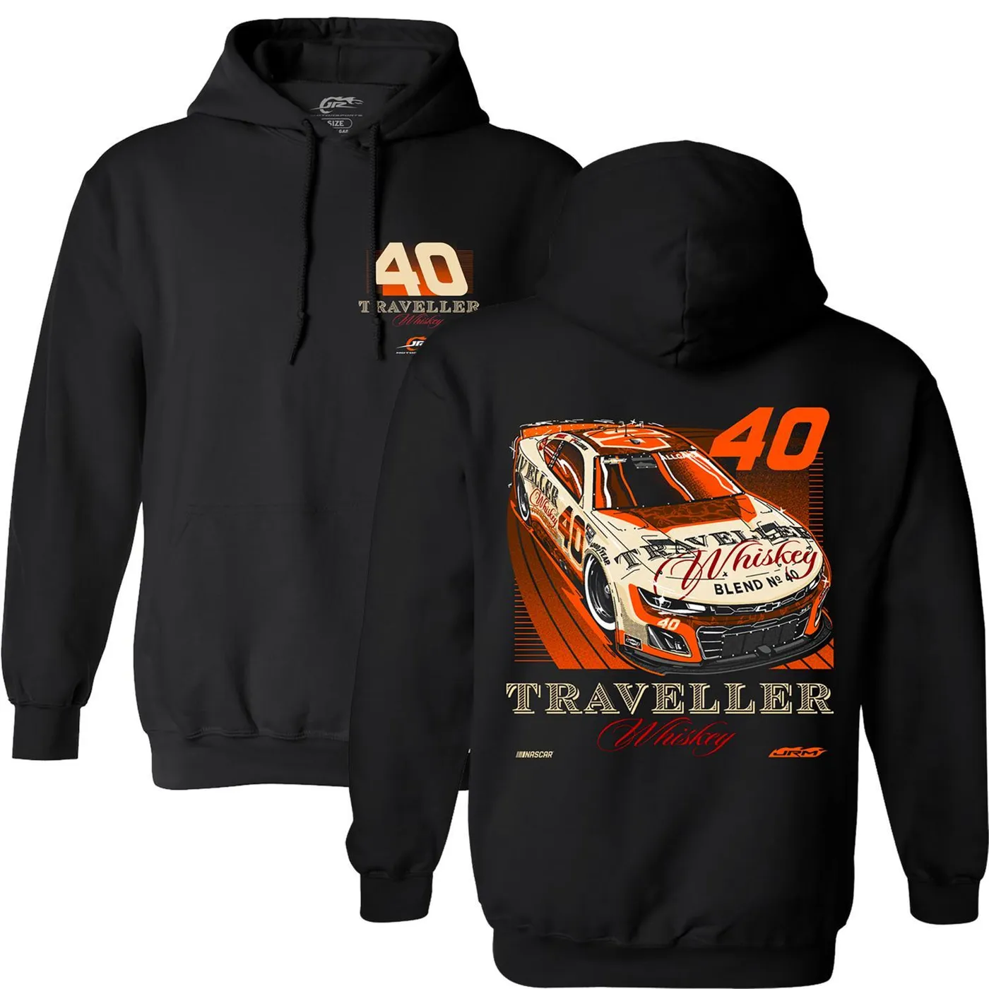 Chris Stapleton Justin Allgaier #40 Traveller Whiskey Black Hoodie
