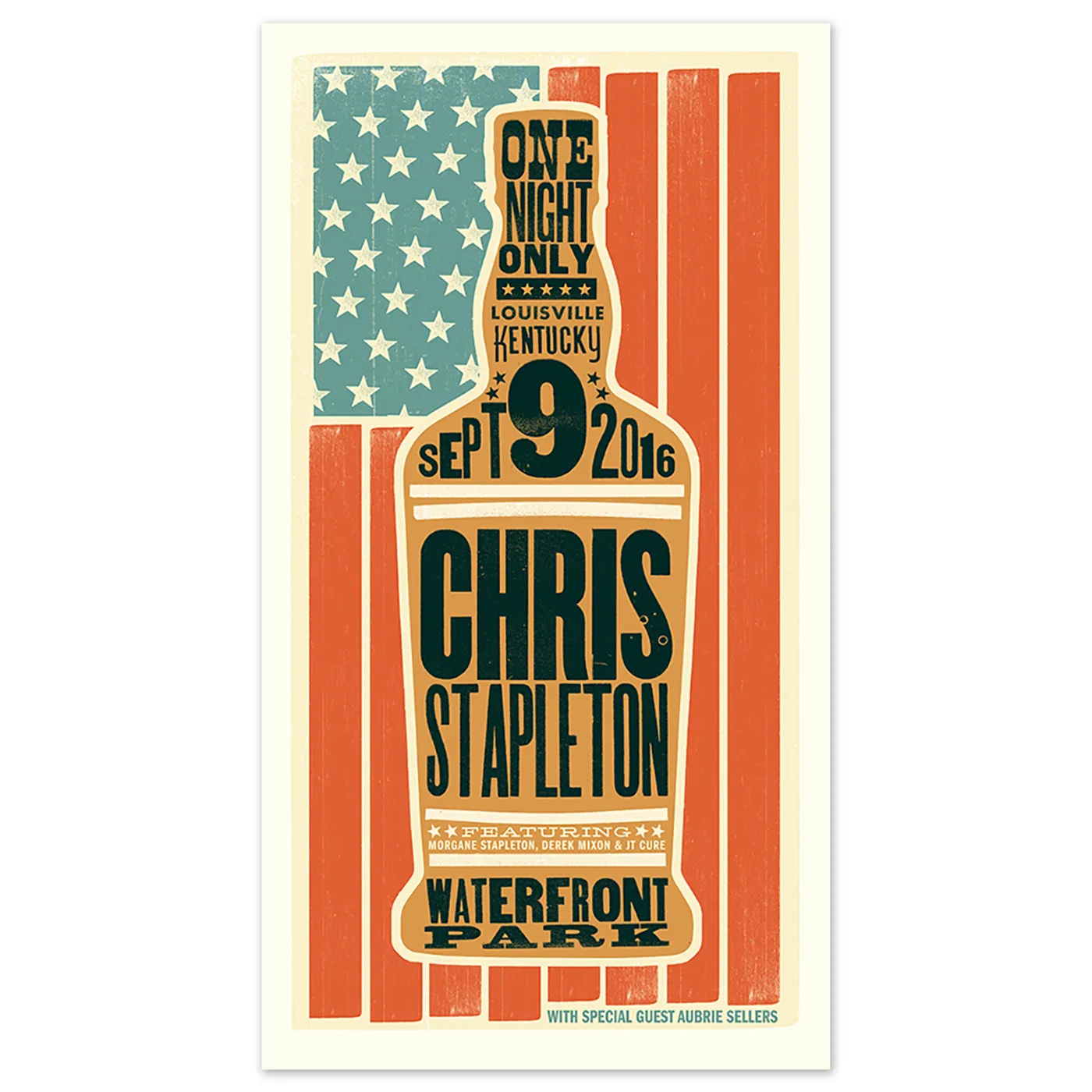 Chris Stapleton Show Poster – Louisville, KY 9/9/16