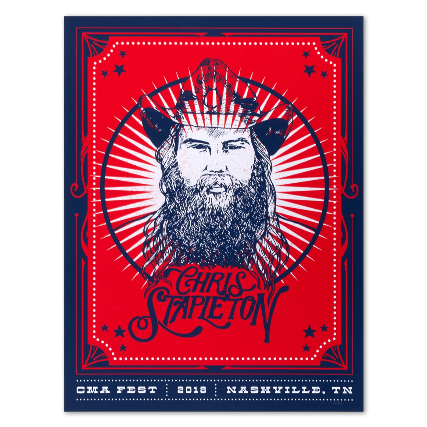Chris Stapleton Show Poster -- CMA Fest 2018 Nashville, TN