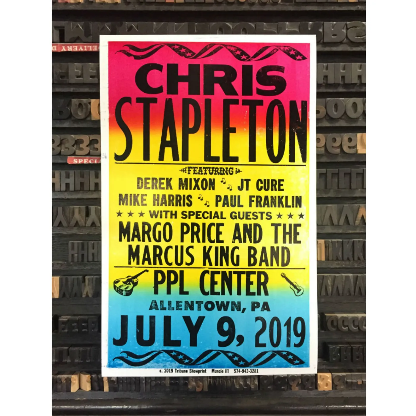 Chris Stapleton Show Poster   Allentown, PA 7/9/19