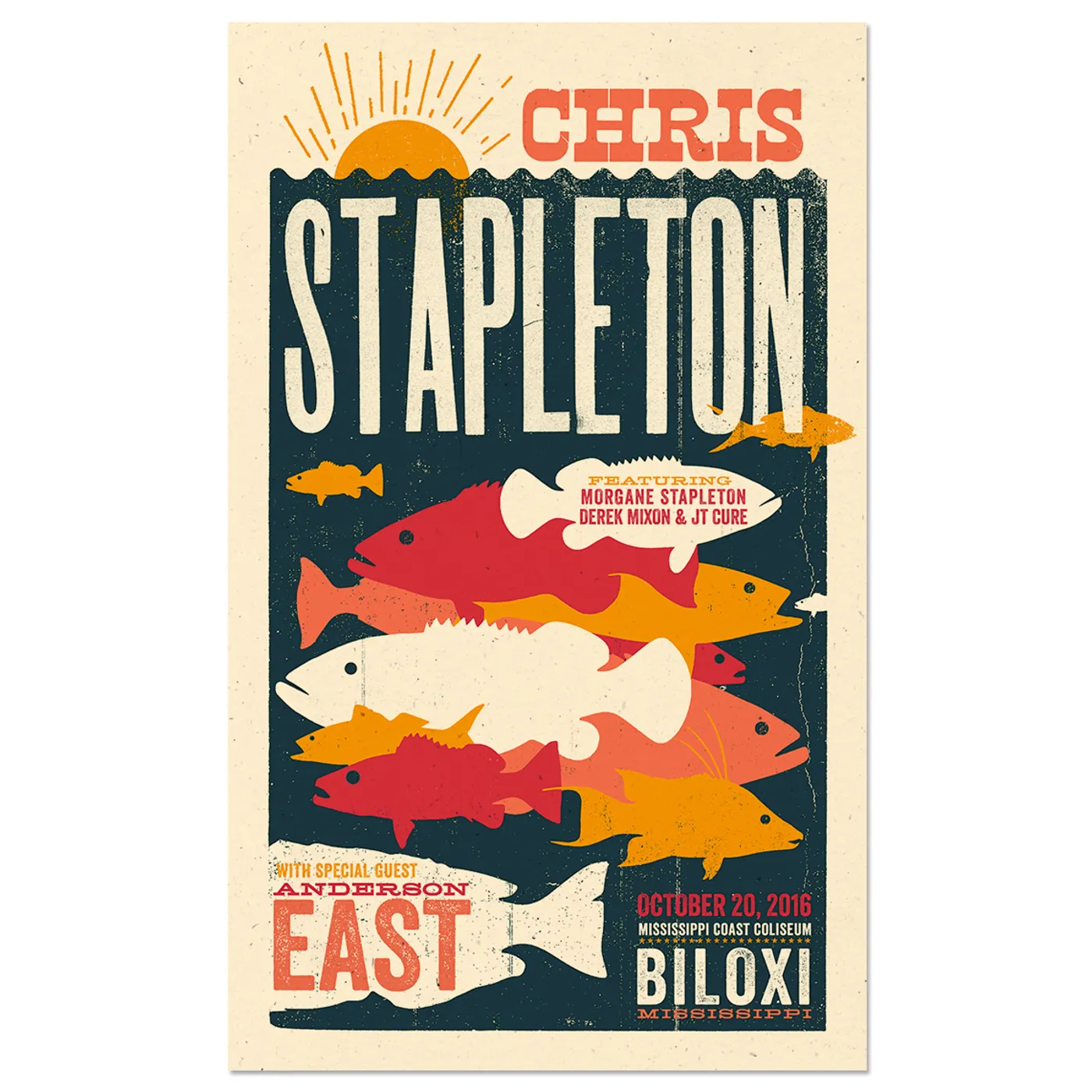 Chris Stapleton Show Poster – Biloxi, MS 10/20/16