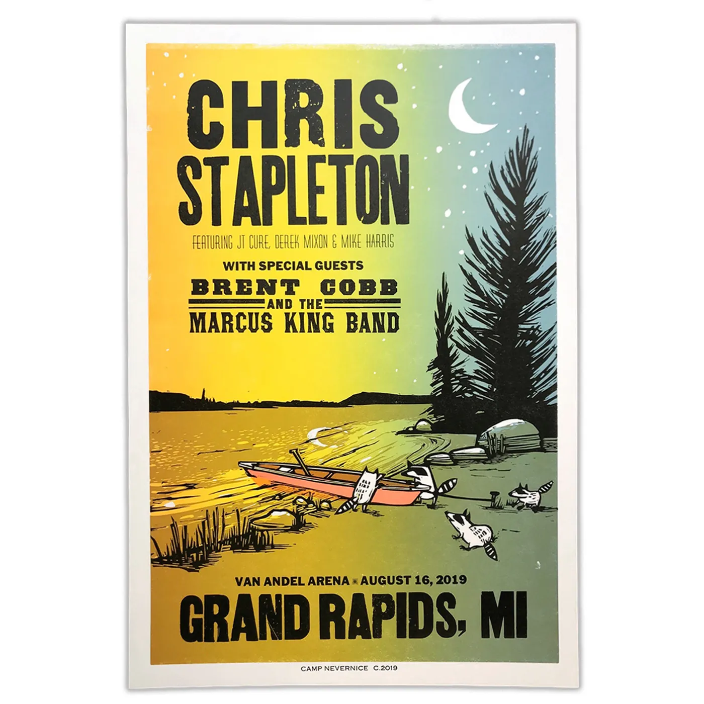 Chris Stapleton Show Poster – Grand Rapids, MI 8/16/19