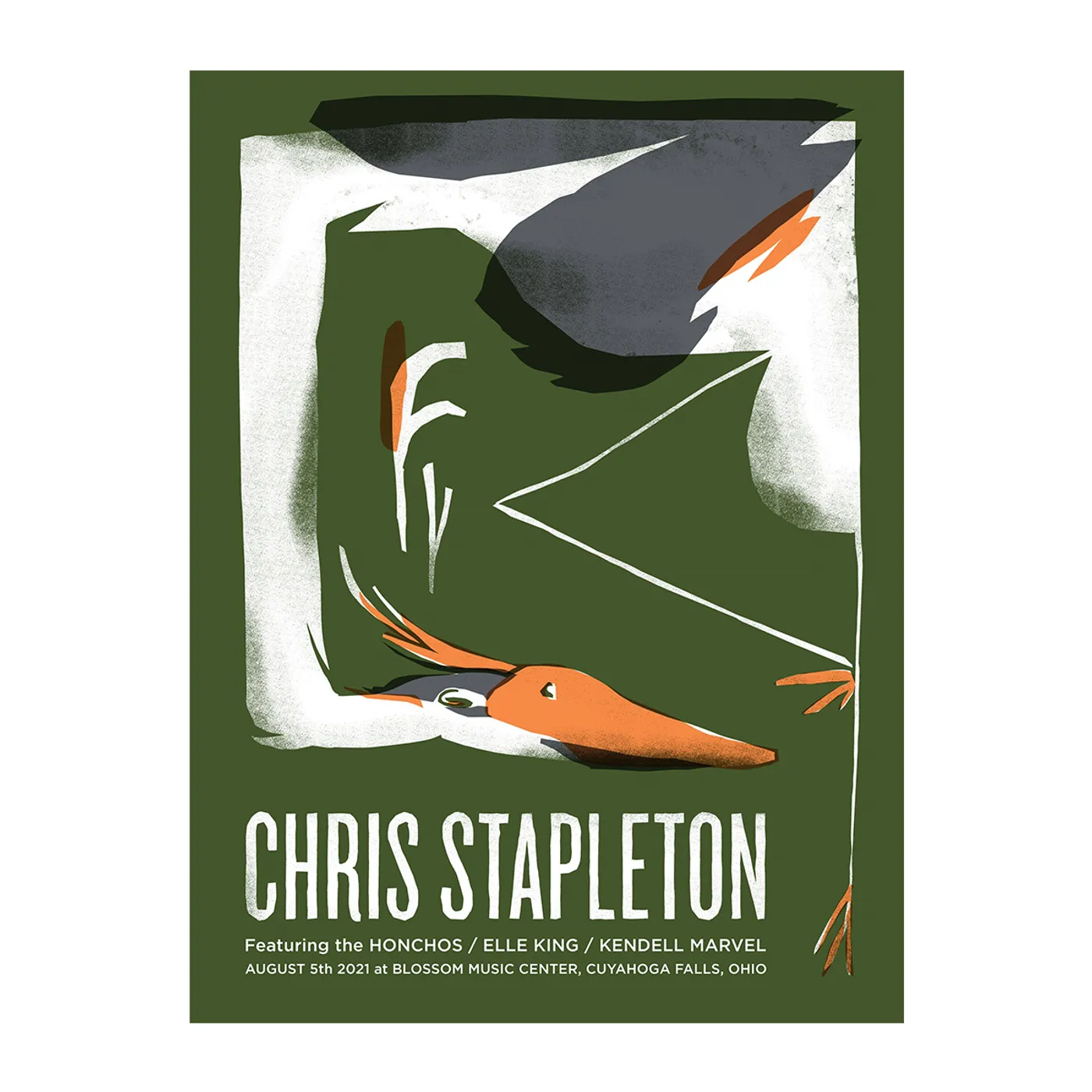 Chris Stapleton Show Poster   Cuyahoga Falls, OH   08/05/21