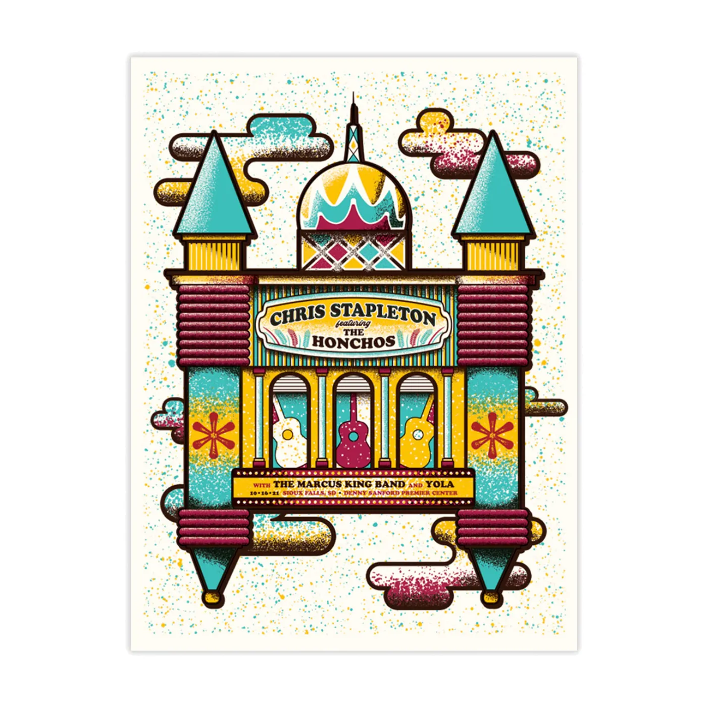 Chris Stapleton Show Poster- Sioux Falls, SD- 11/14/21