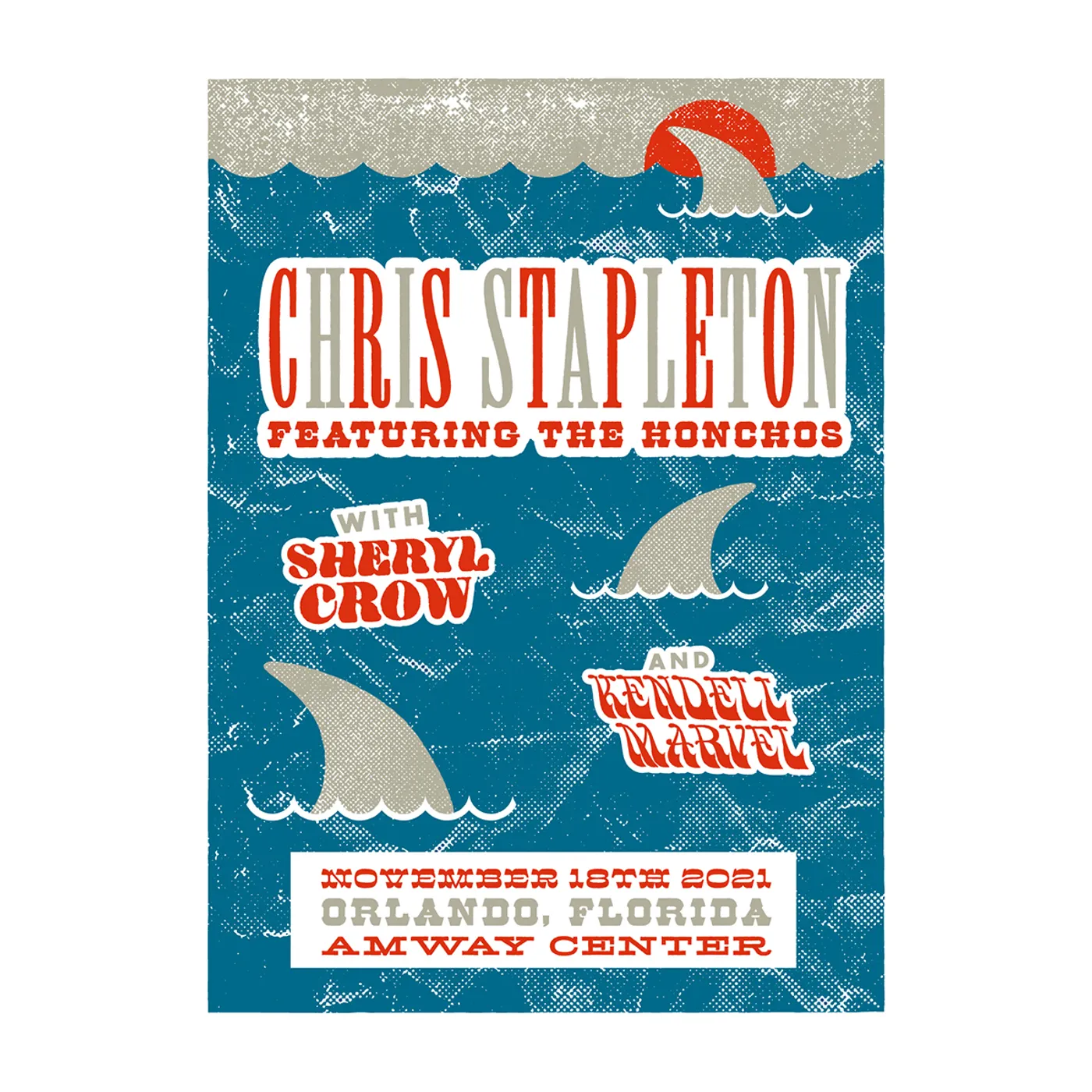 Chris Stapleton Show Poster- Orlando, FL- 11/18/21