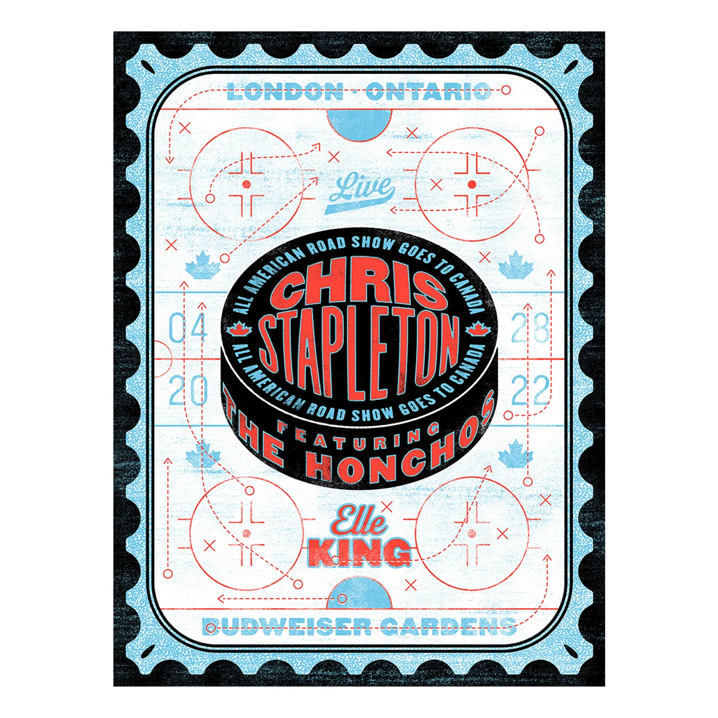 Chris Stapleton Show Poster  London, ON  04/28/22