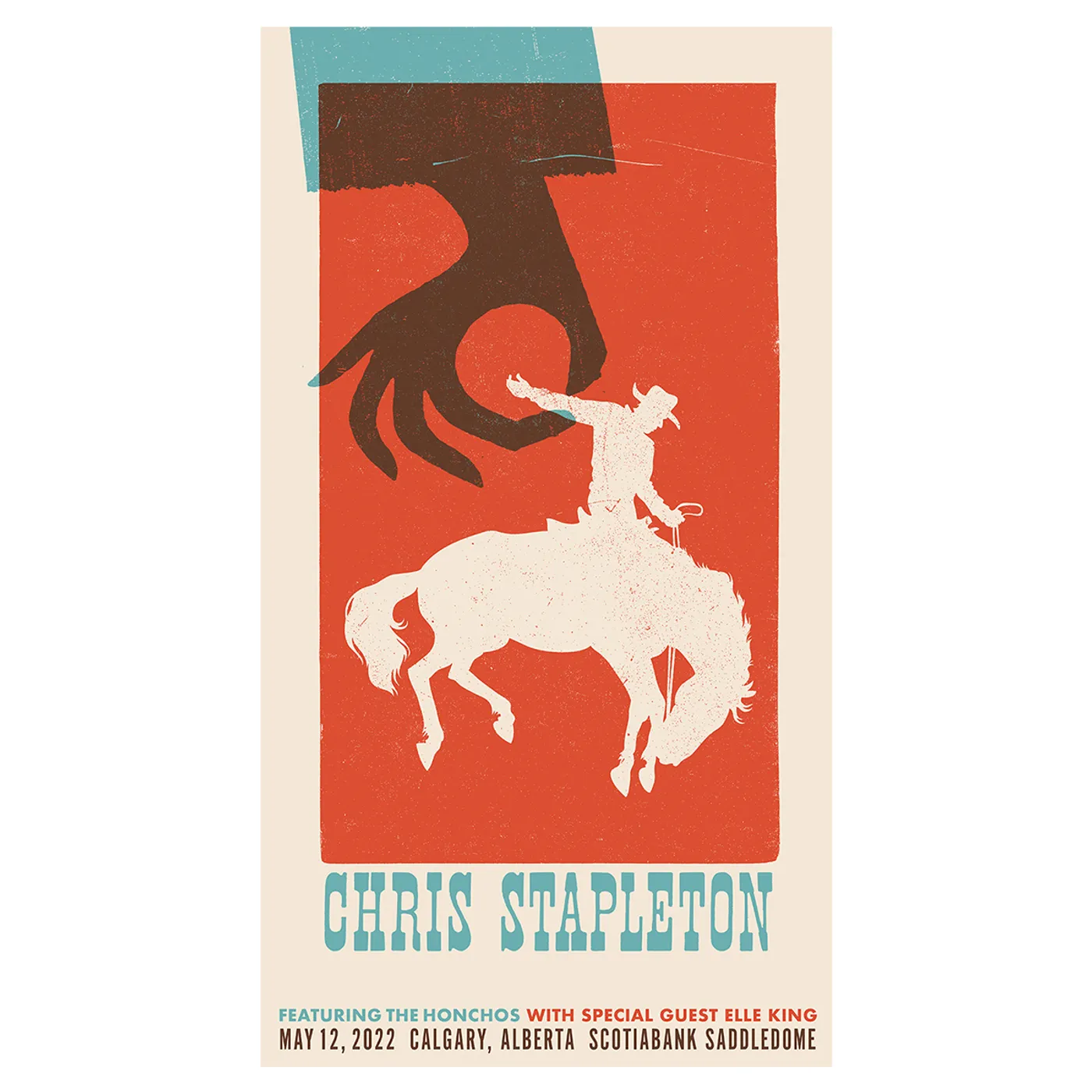 Chris Stapleton Show Poster – Calgary, AB – 05/12/22