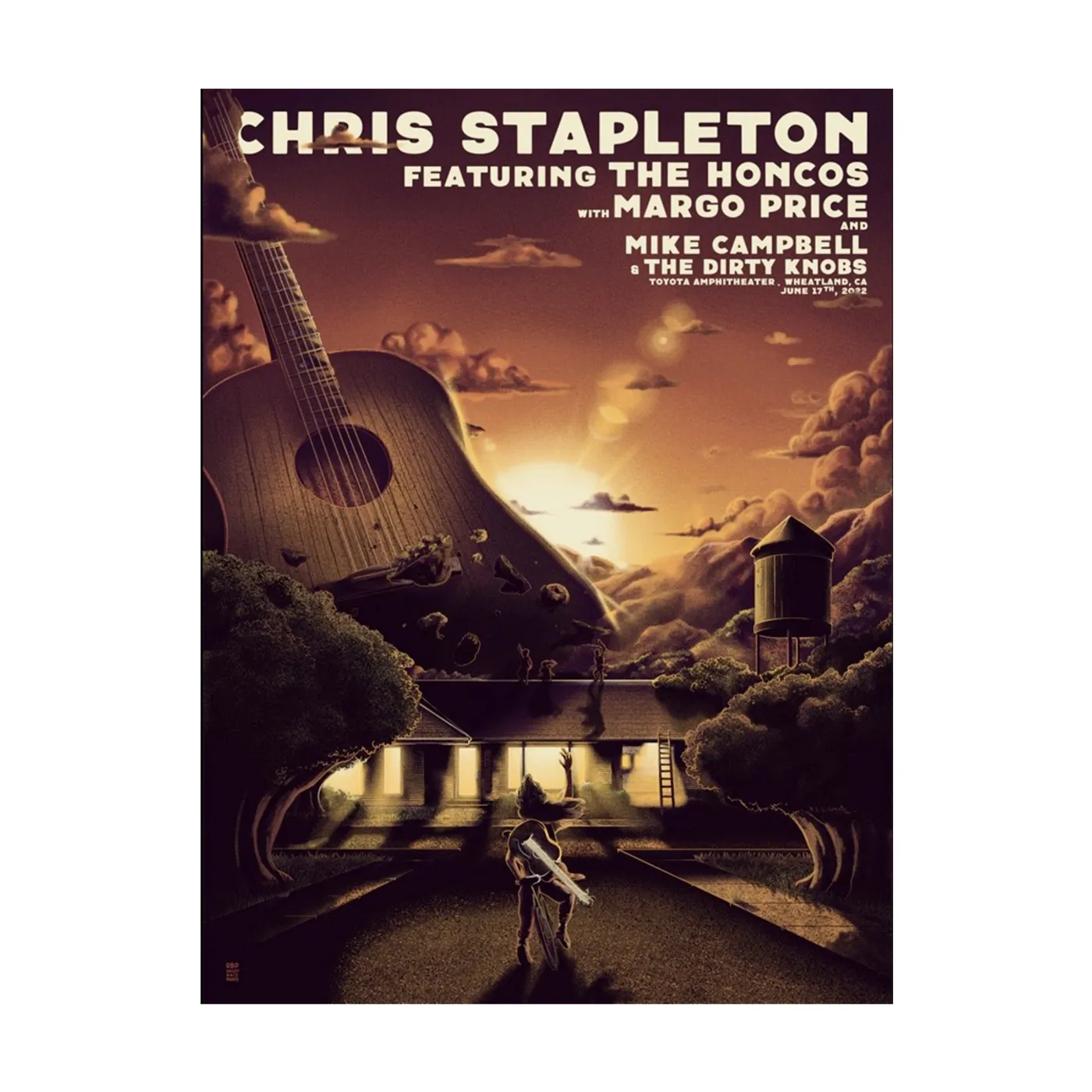 Chris Stapleton Show Poster  Wheatland, CA  06/17/22