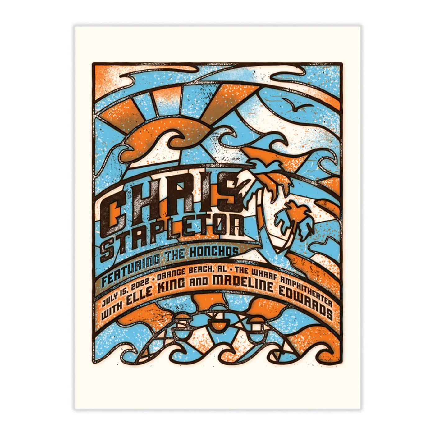 Chris Stapleton Show Poster – Orange Beach, AL – 07/15/22