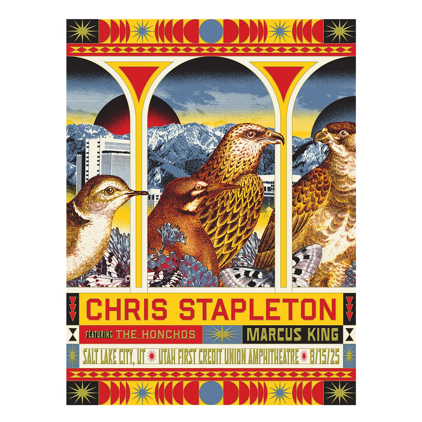 Chris Stapleton Show Poster  Salt Lake City, UT  08/15/2025