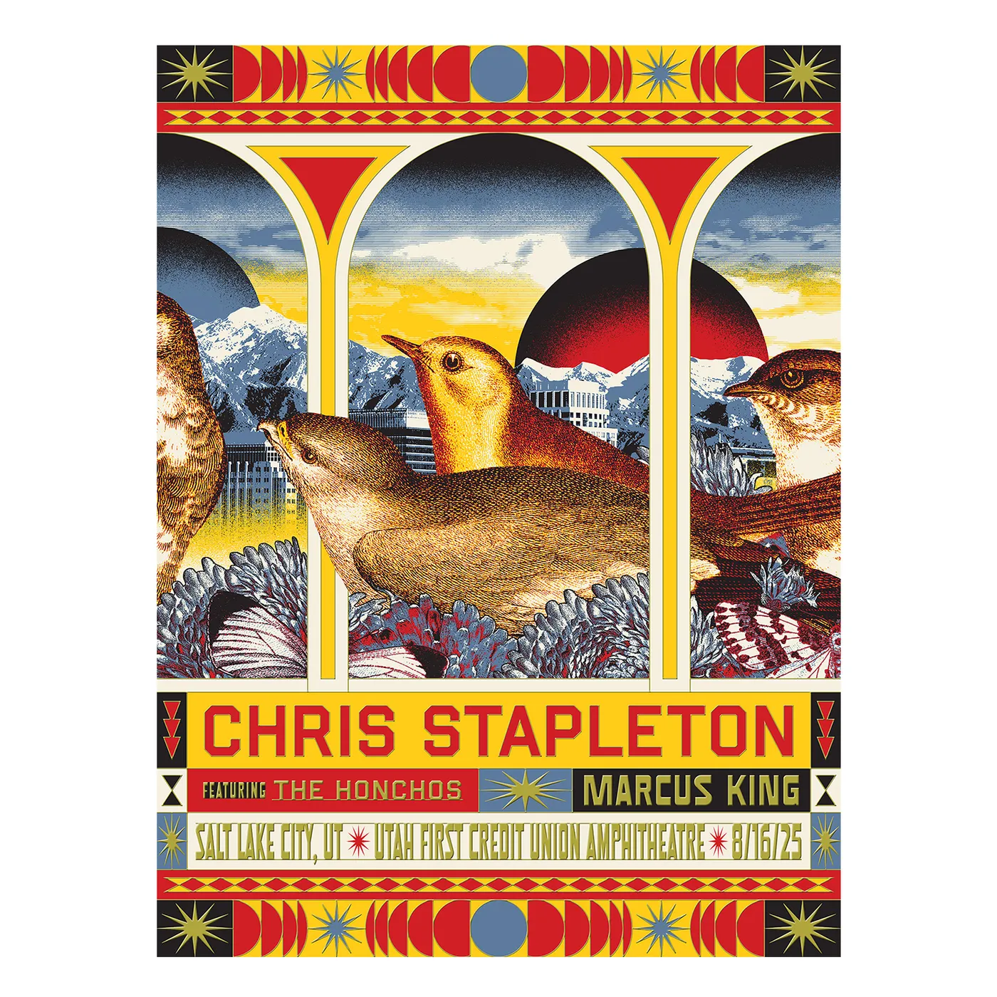 Chris Stapleton Show Poster  Salt Lake City, UT  08/16/2025