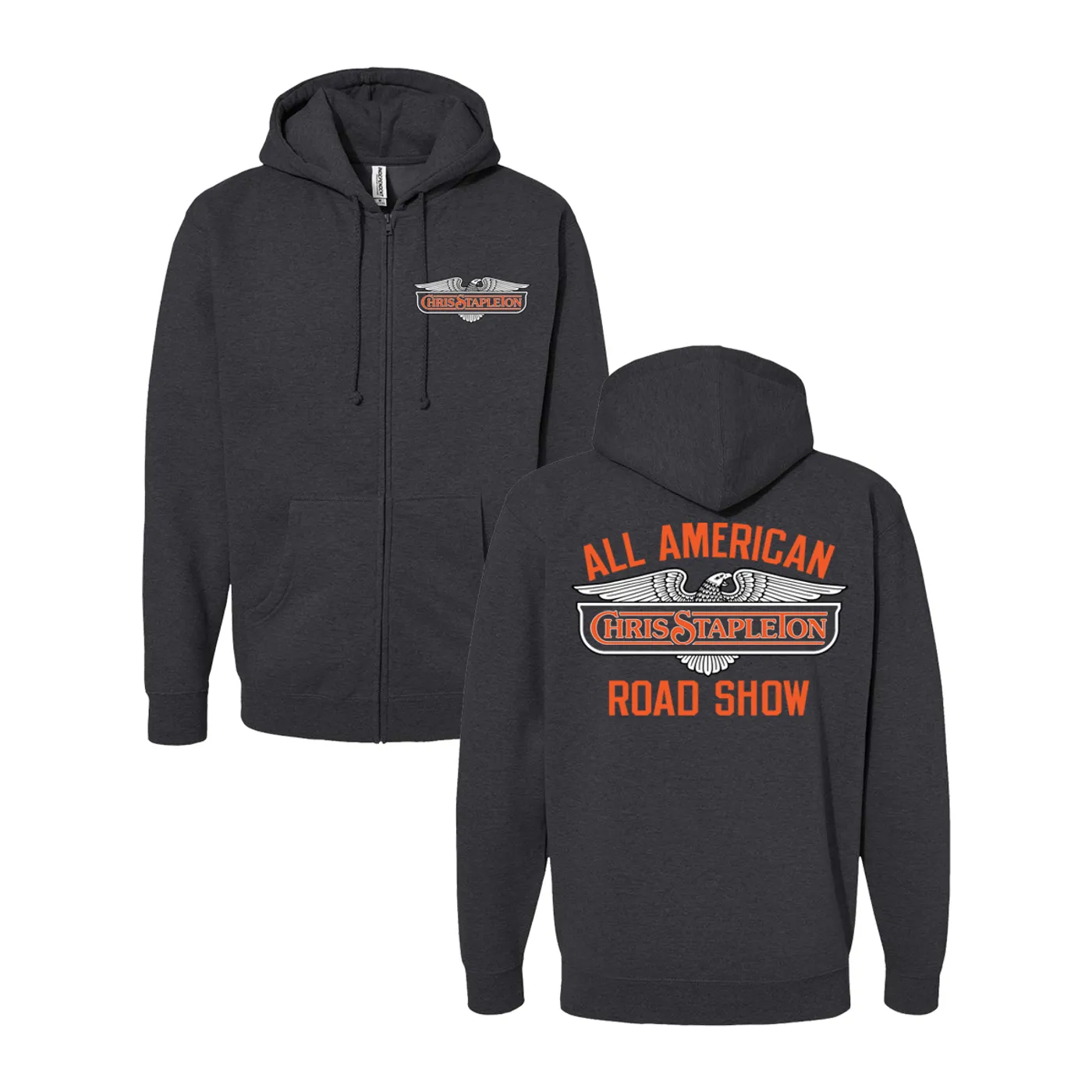 Chris Stapleton Unisex Triumph Eagle Design Zip Hoodie