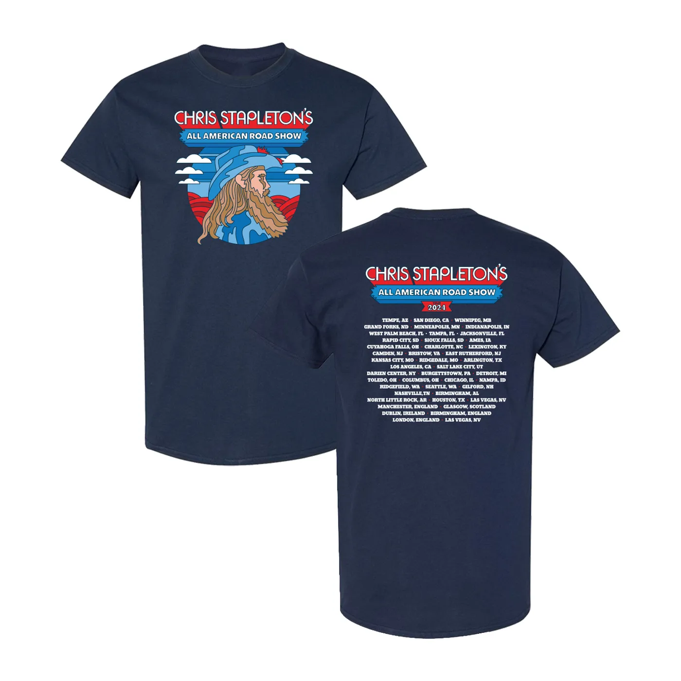 Chris Stapleton 2024 Tour Admat Tee