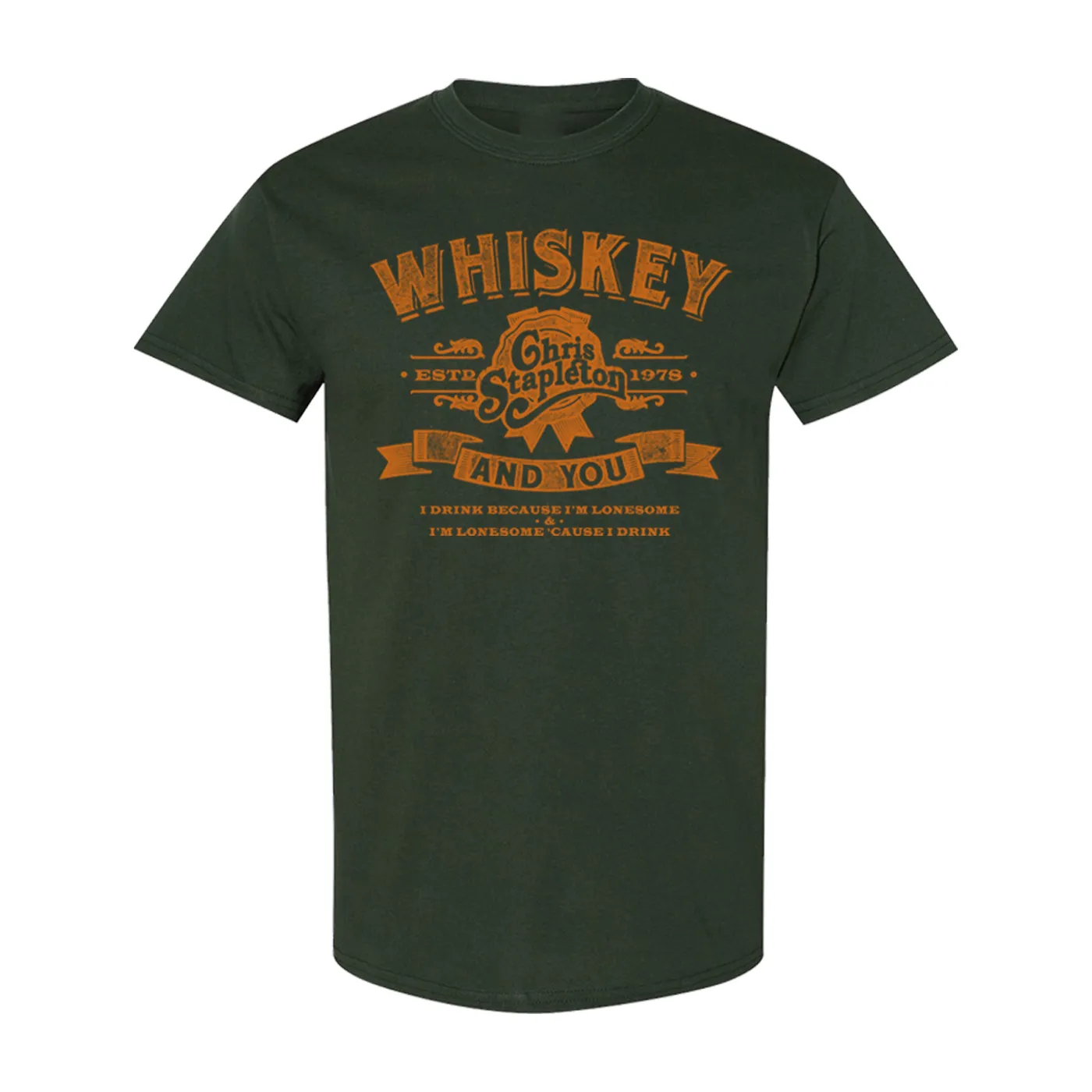 Chris Stapleton The Whiskey & You Green Tee