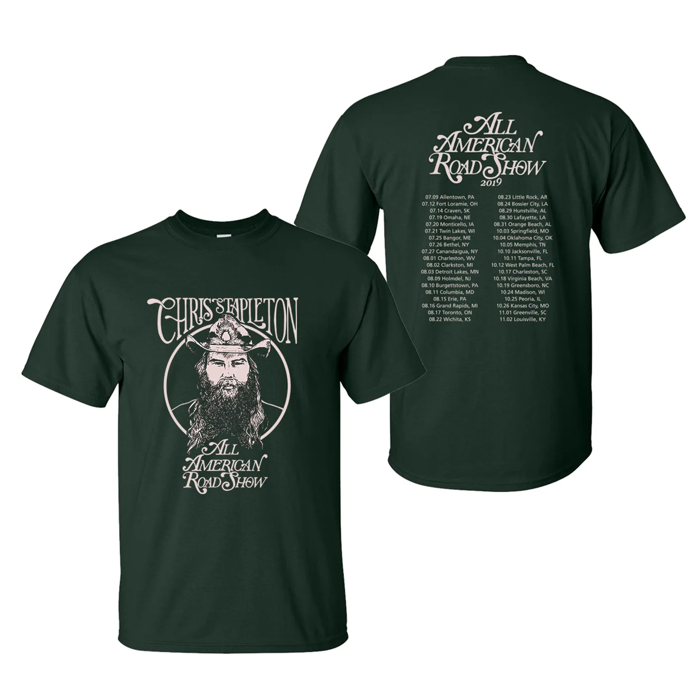 Chris Stapleton The 2019 All American Road Show Tour Tee