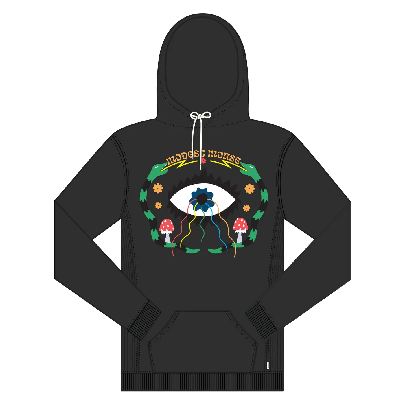 Modest Mouse Snake Eye Hoodie Black