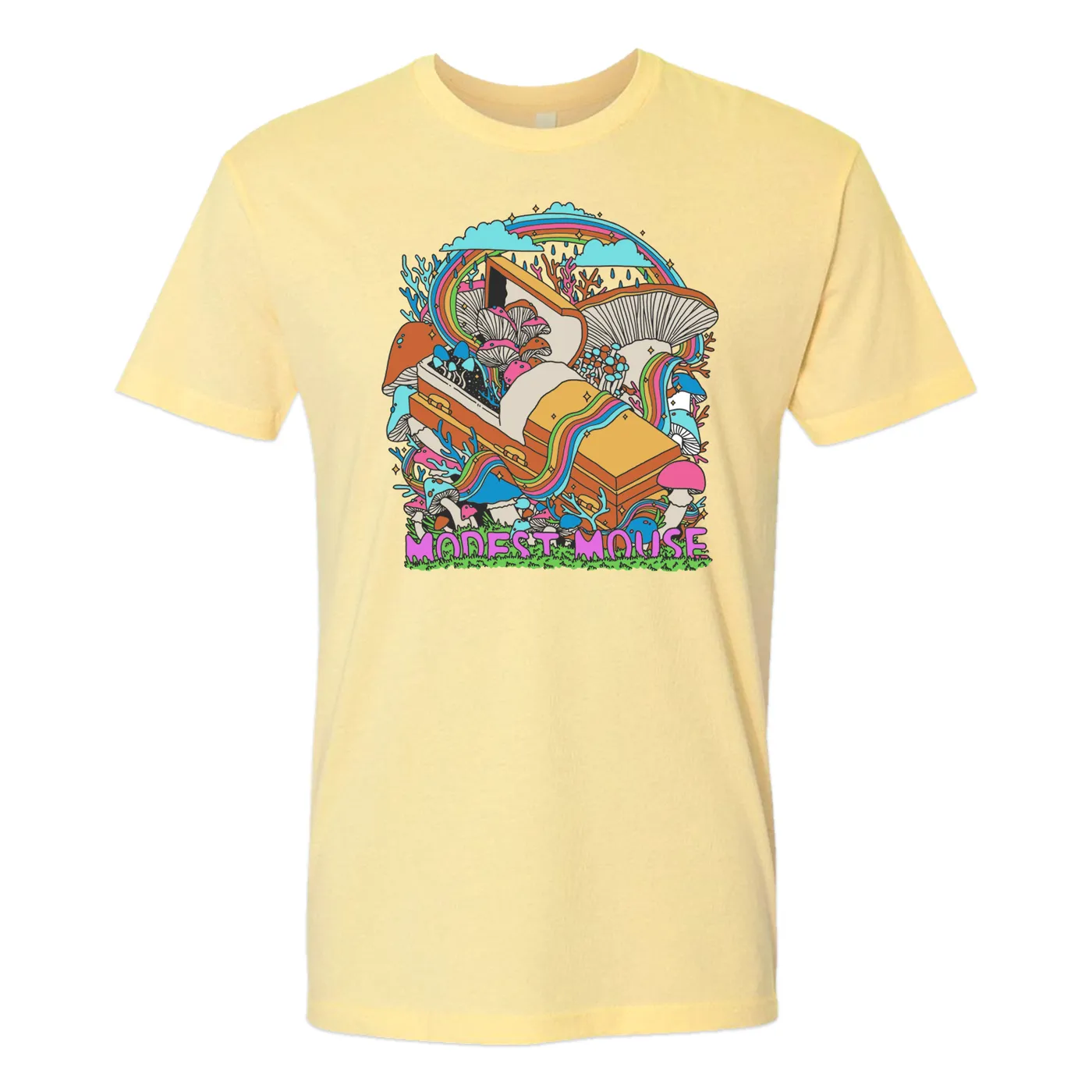 Modest Mouse The Golden Casket 2022 Tour Tee - Banana Cream