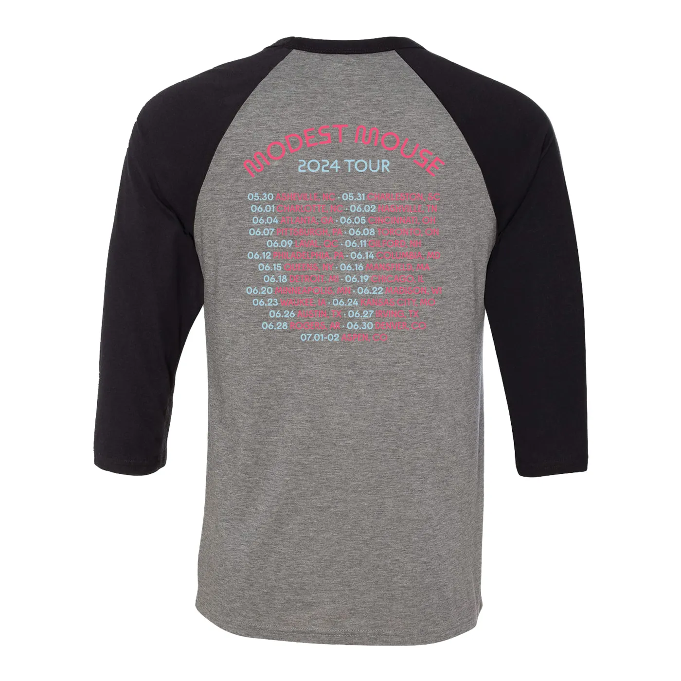 Modest Mouse 2024 Summer Tour Raglan