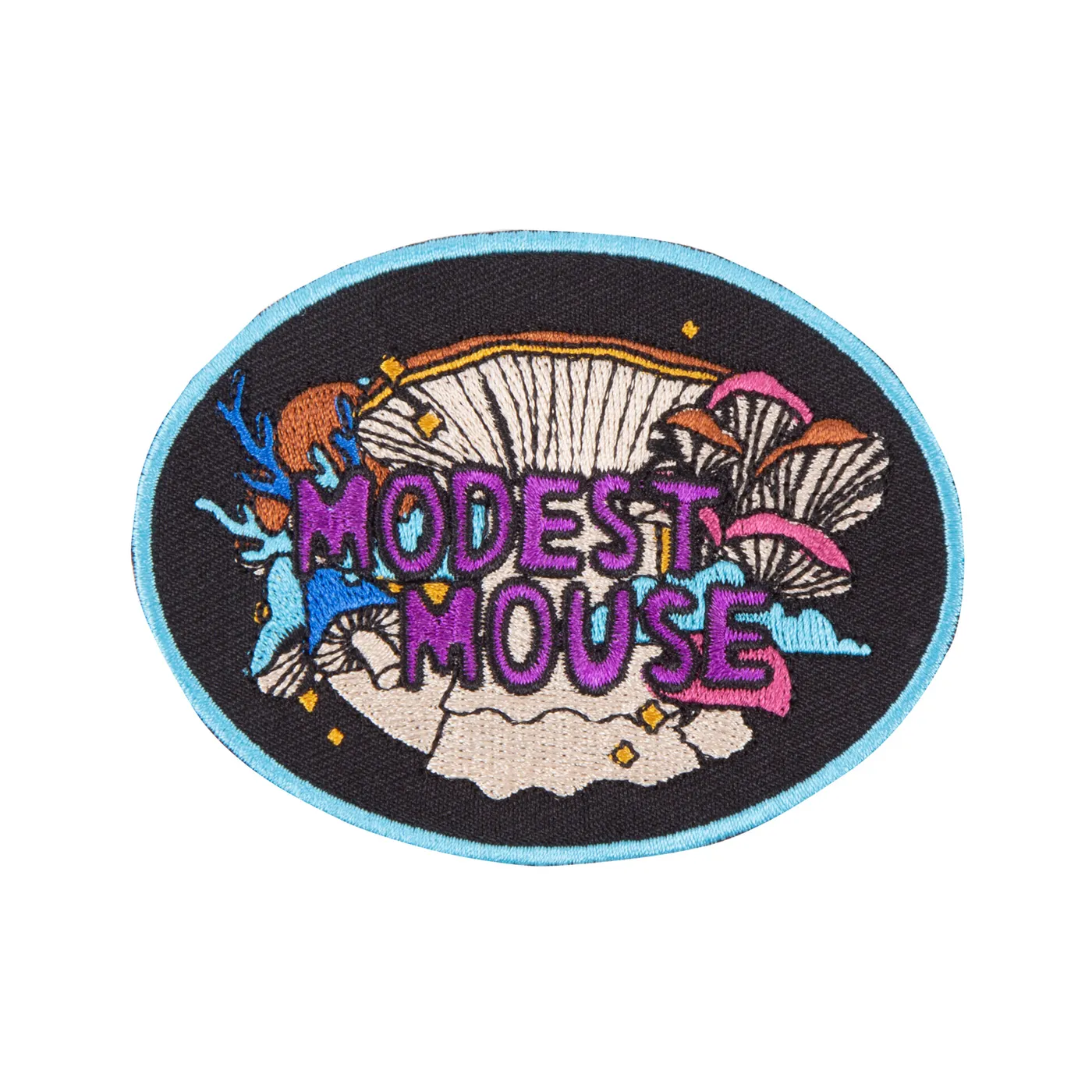 Modest Mouse Mushrooms Embroidered Patch