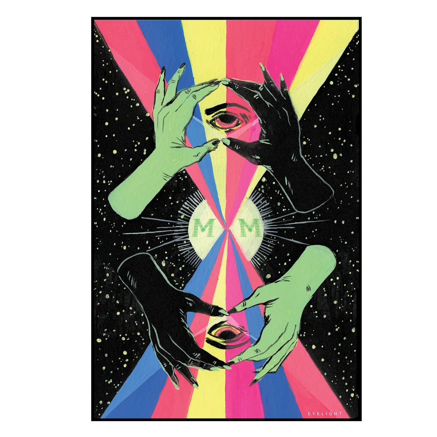 Modest Mouse Blacklight Poster - Eye