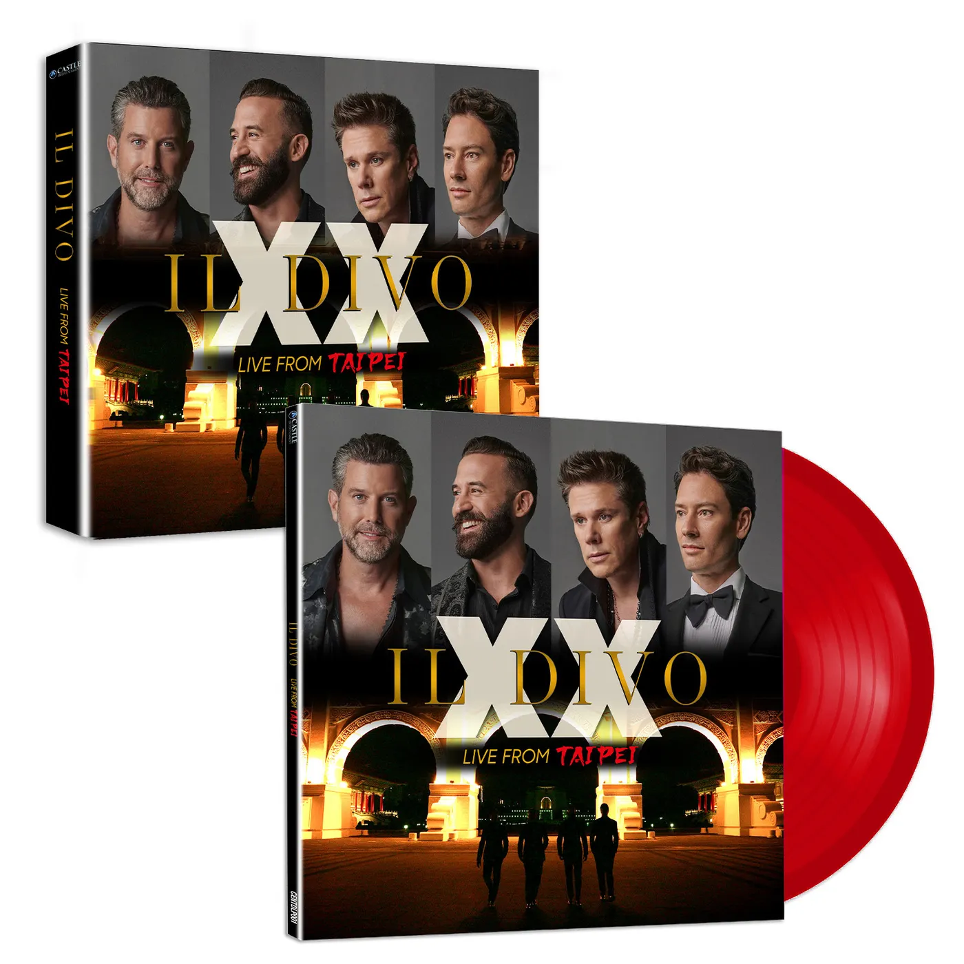 Il Divo XX Live From Taipei Vinyl Red + XX Live from Taipei (CD/Blu-Ray)