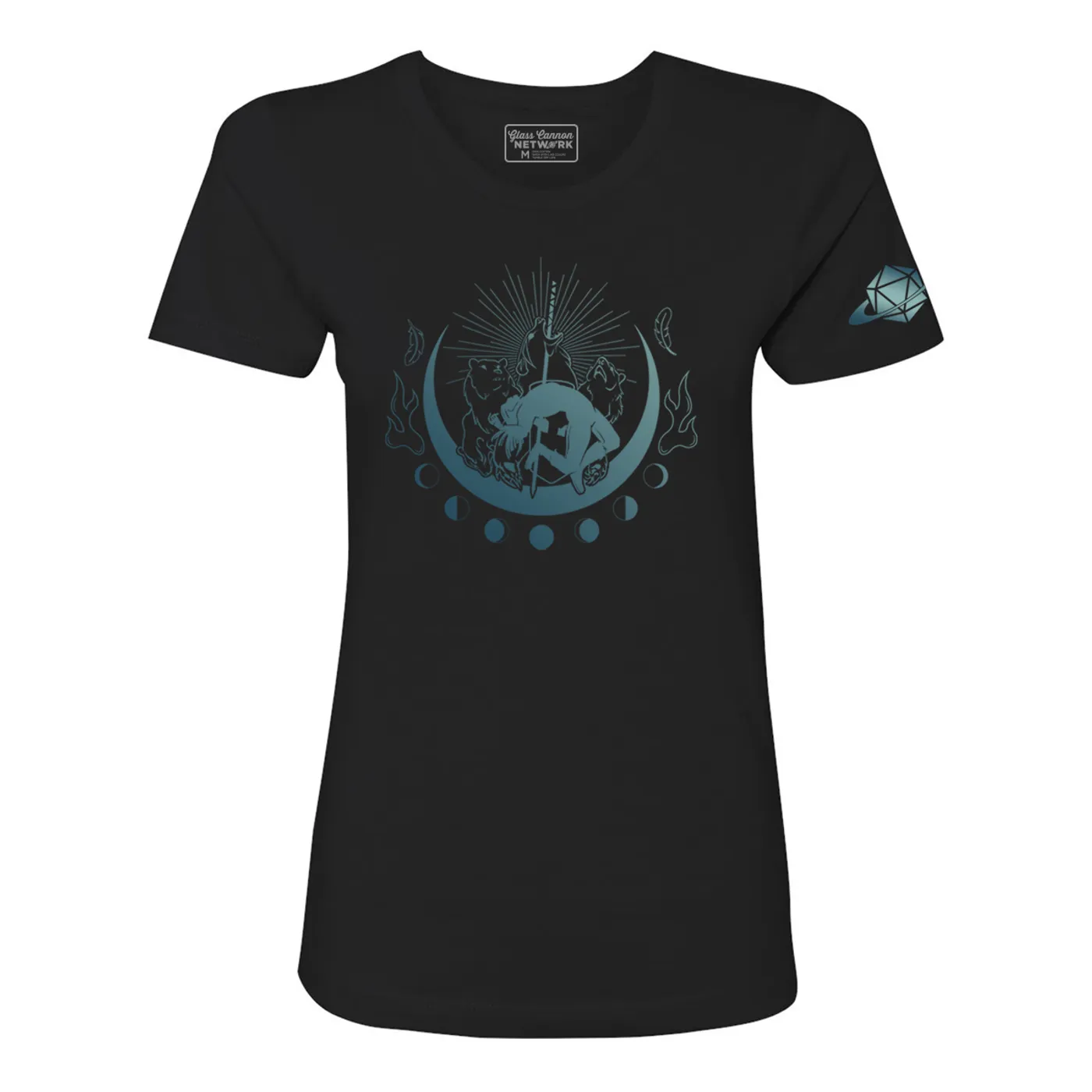 Glass Cannon Network Women's Four Bears T-Shirt, Blue