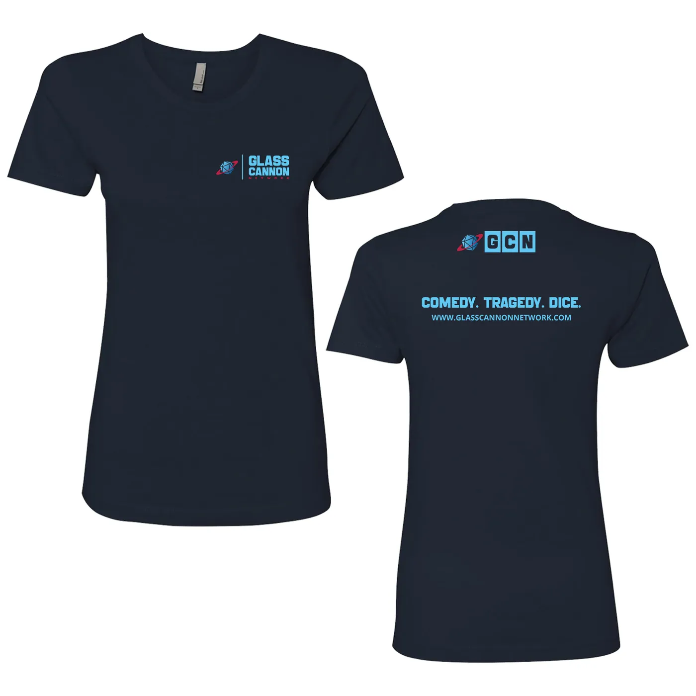 Glass Cannon Network GCN Midnight Navy Women's T-Shirt