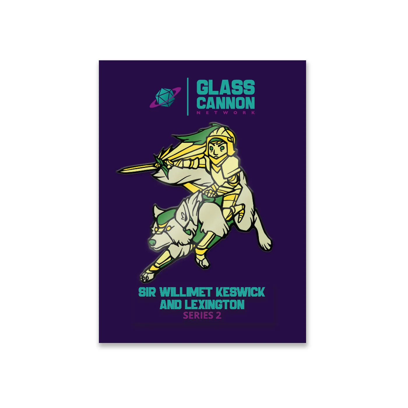 Glass Cannon Network Sir Willimet Keswick and Lexington Pin