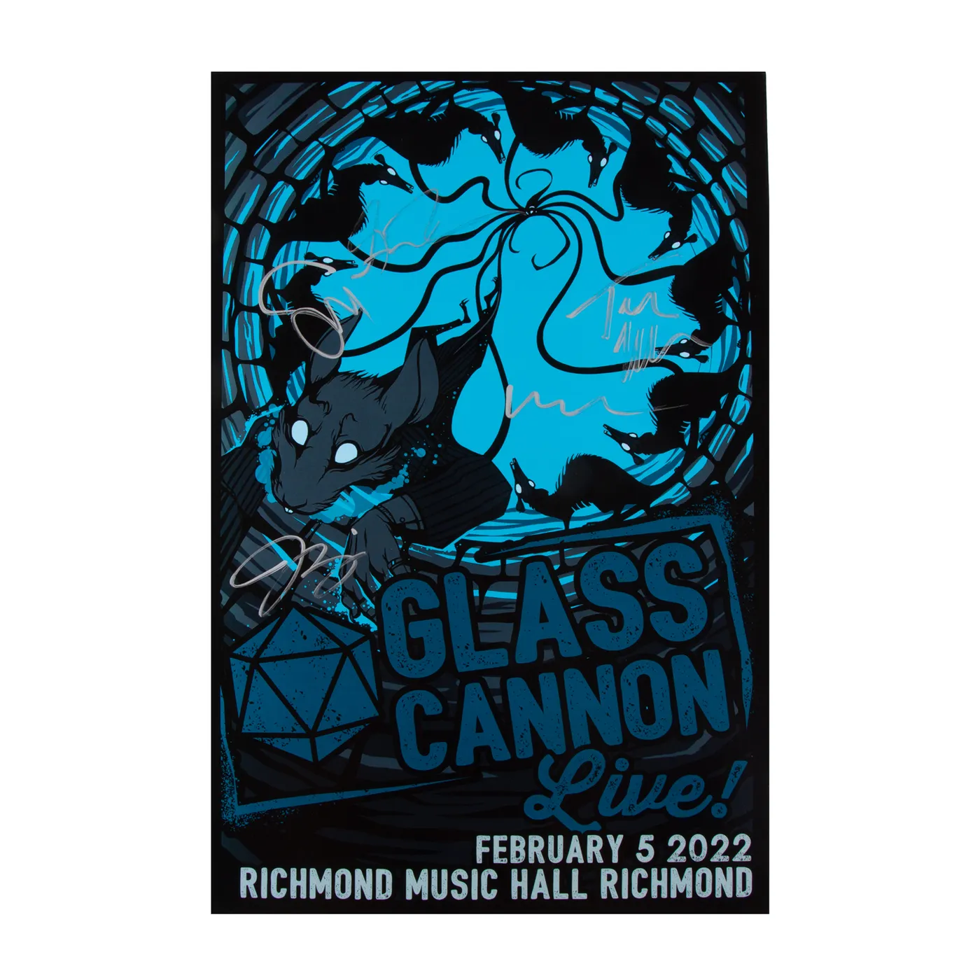 Glass Cannon Network Richmond Music Hall Richmond, VA 2/5/22 Signed Poster