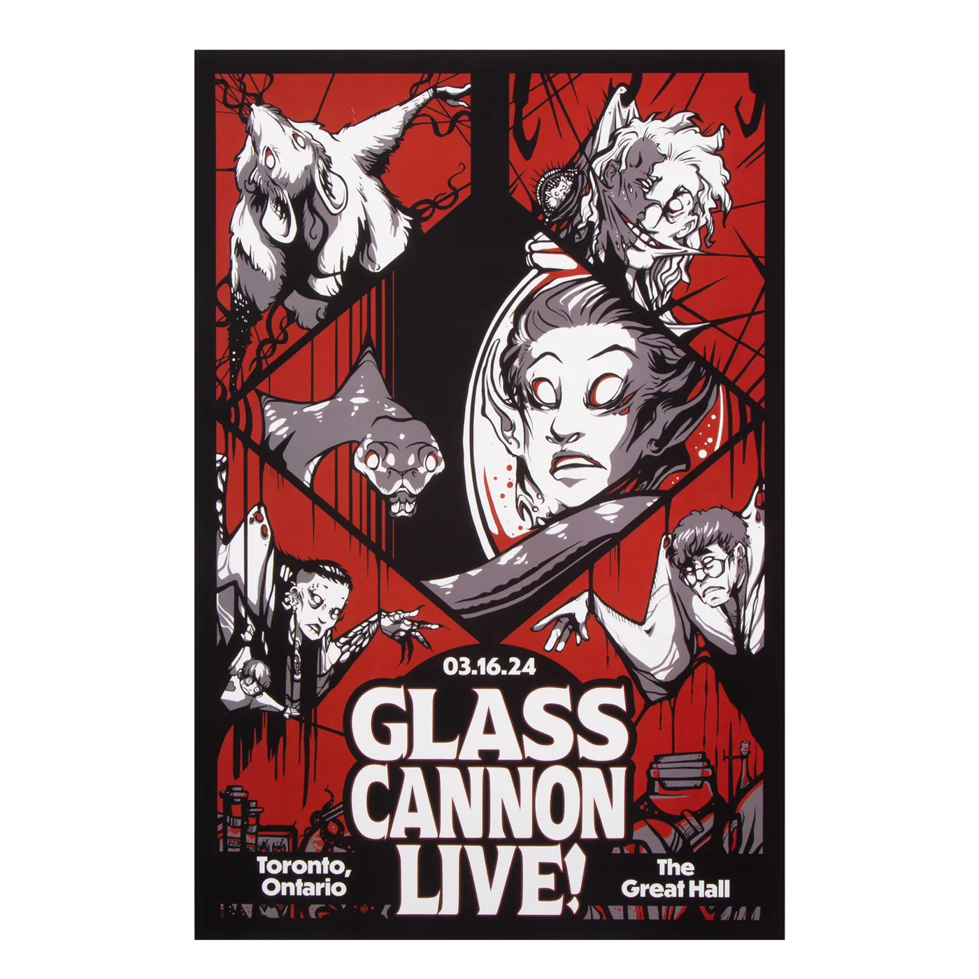 Glass Cannon Network The Great Hall, Toronto, ON 03/16/24 Poster