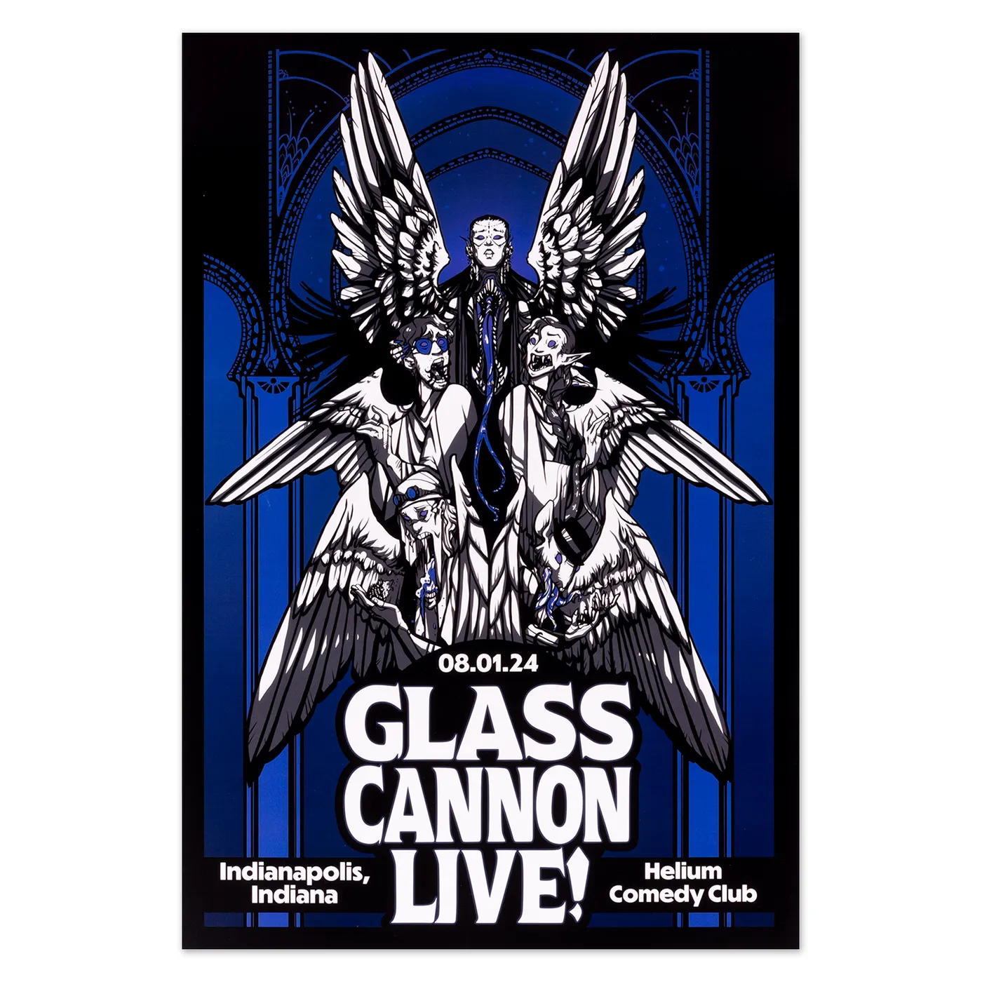 Glass Cannon Network Helium Comedy Club, Indianapolis, IN 08/01/24 Poster