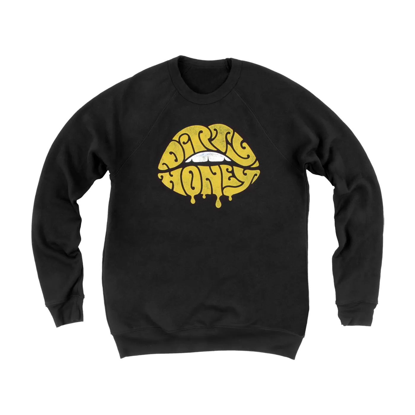 Dirty Honey Lips Black Sweatshirt