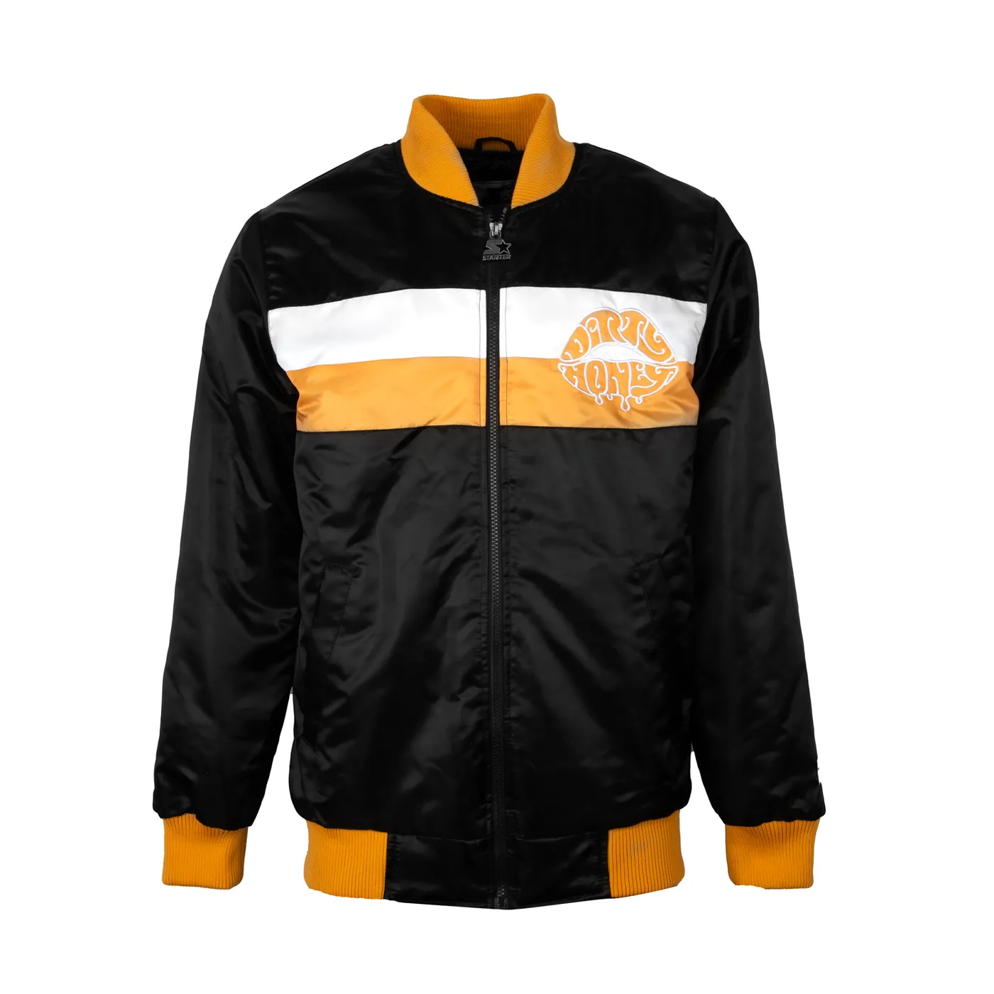 Dirty Honey Stripe Bomber Jacket