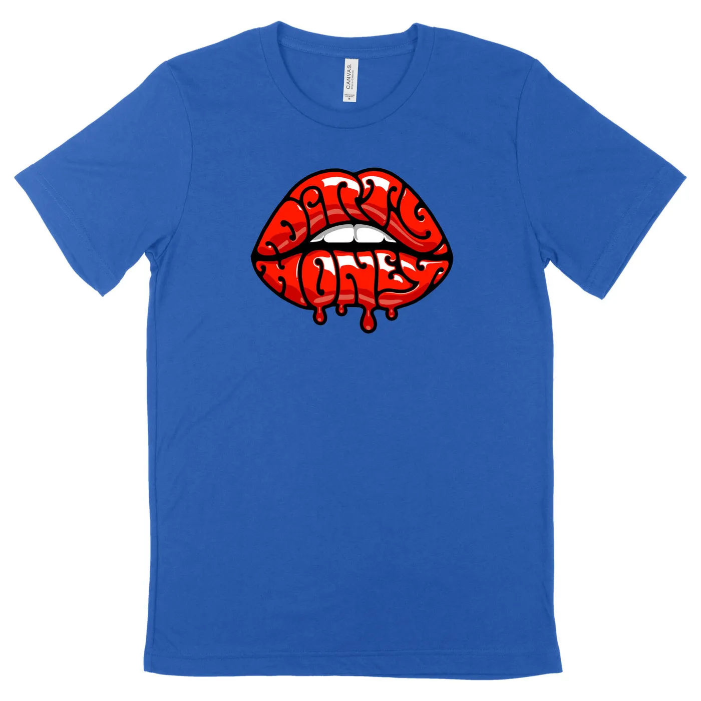 Dirty Honey Fat Lip Royal Blue Tee