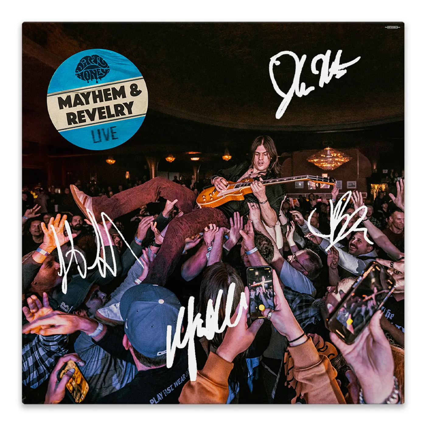 Dirty Honey SIGNED Mayhem & Revelry Live Black Vinyl 2LP