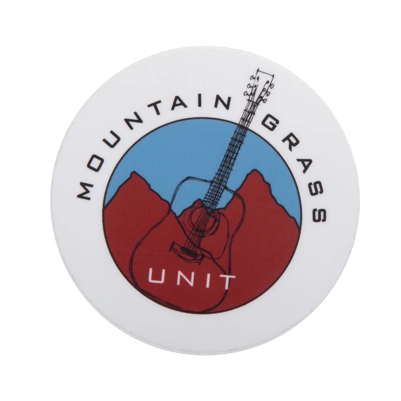 The Mountain Grass Unit MGU Logo Sticker