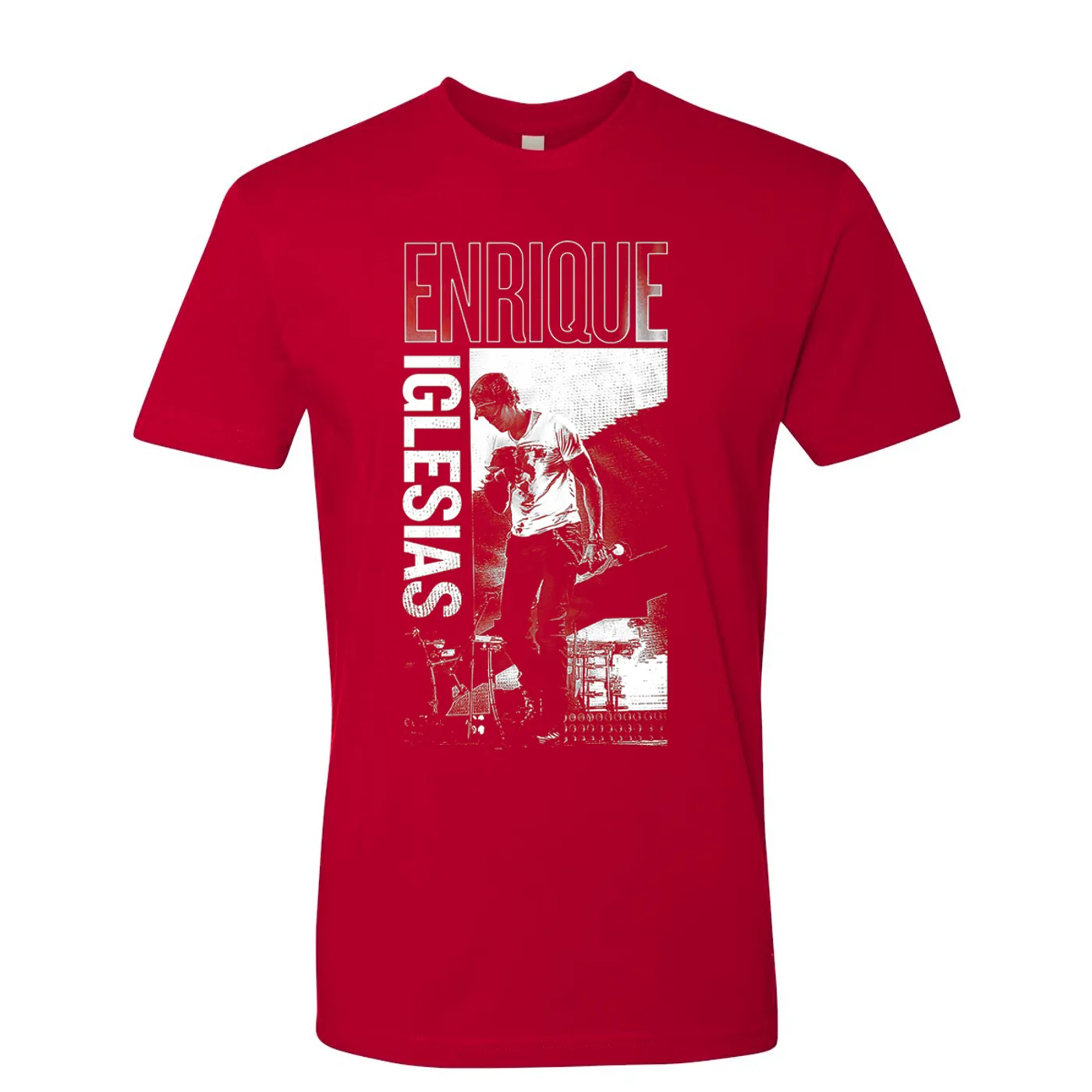 Enrique Iglesias Heart Photo Tee - Red