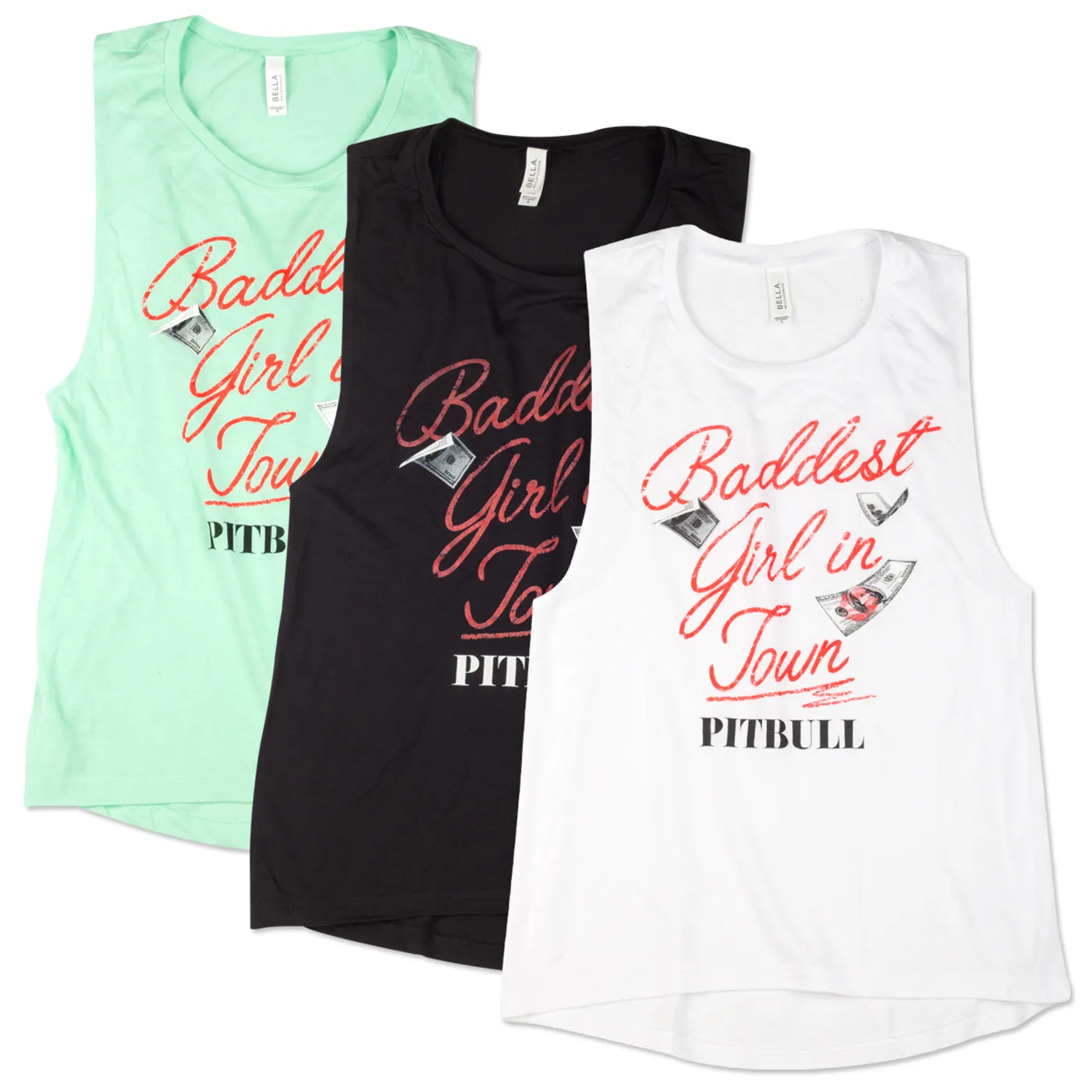 Pitbull Baddest Girl In Town Flowy Tank