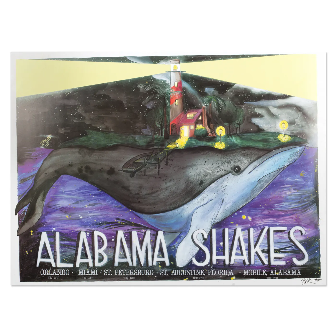 Alabama Shakes December 2013 Tour Poster