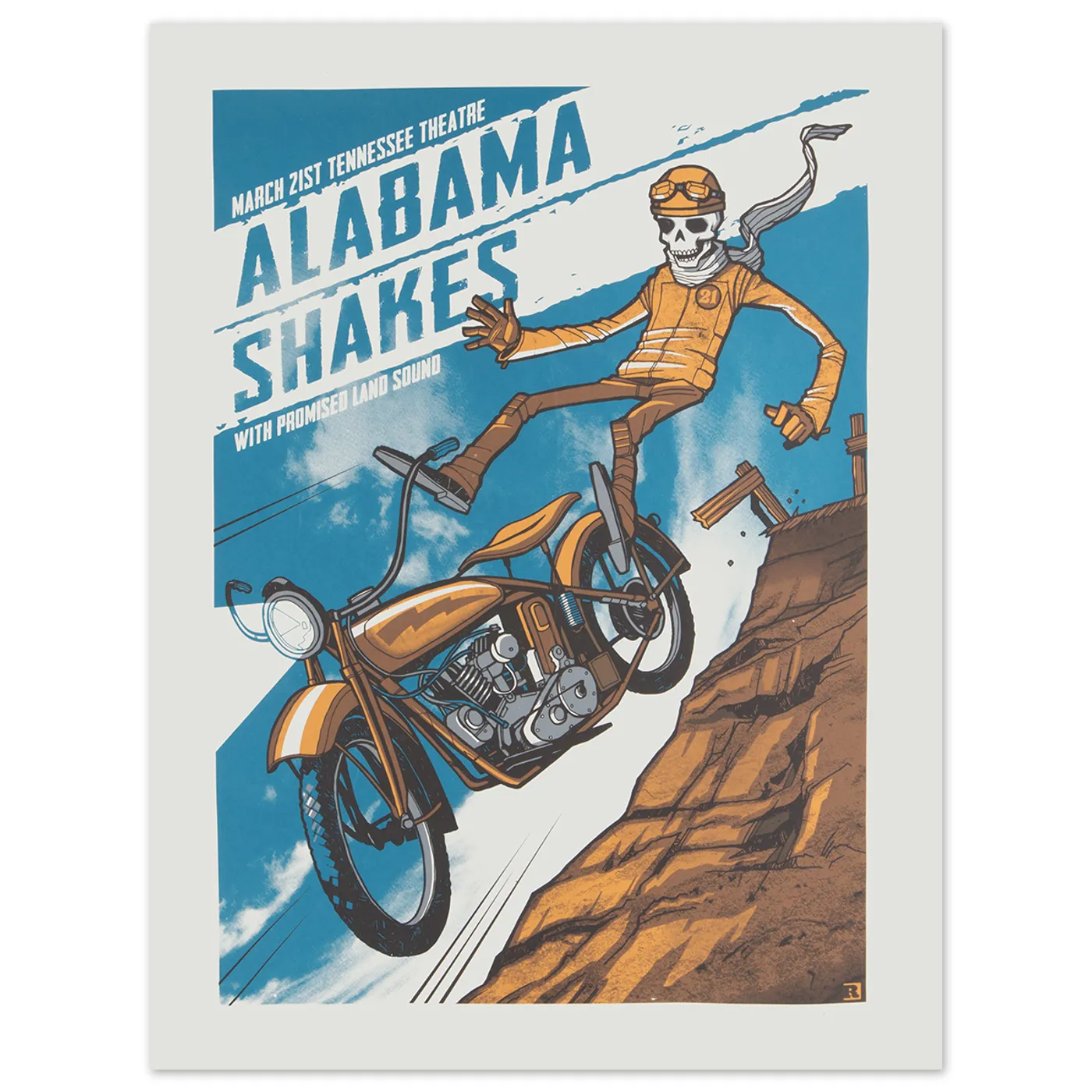 Alabama Shakes Show Poster - Tennessee Theater 3/21/2015