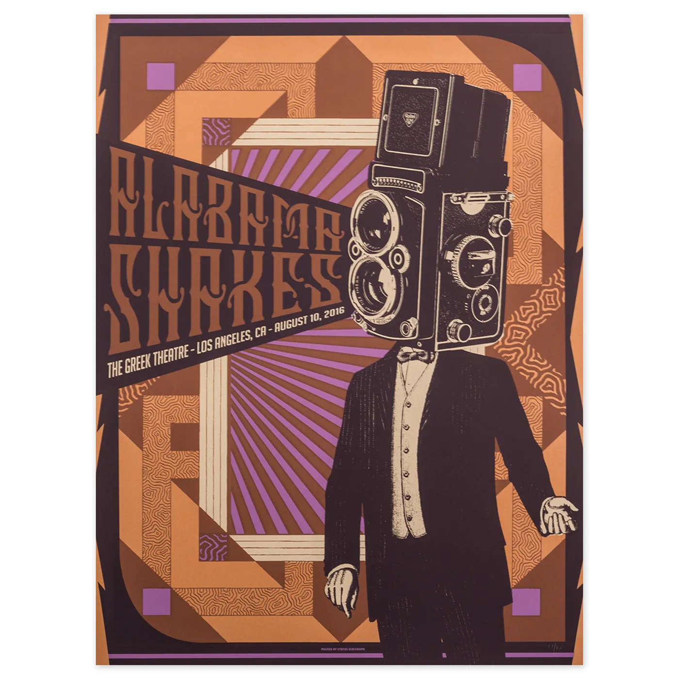 Alabama Shakes Show Poster - Los Angeles, CA 8/10/2016
