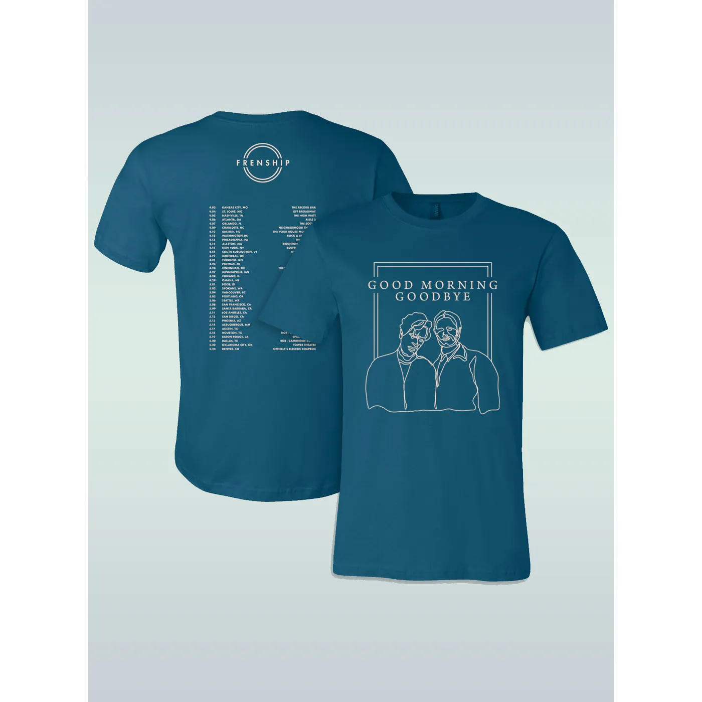 FRENSHIP 2018 TOUR TEE - TEAL