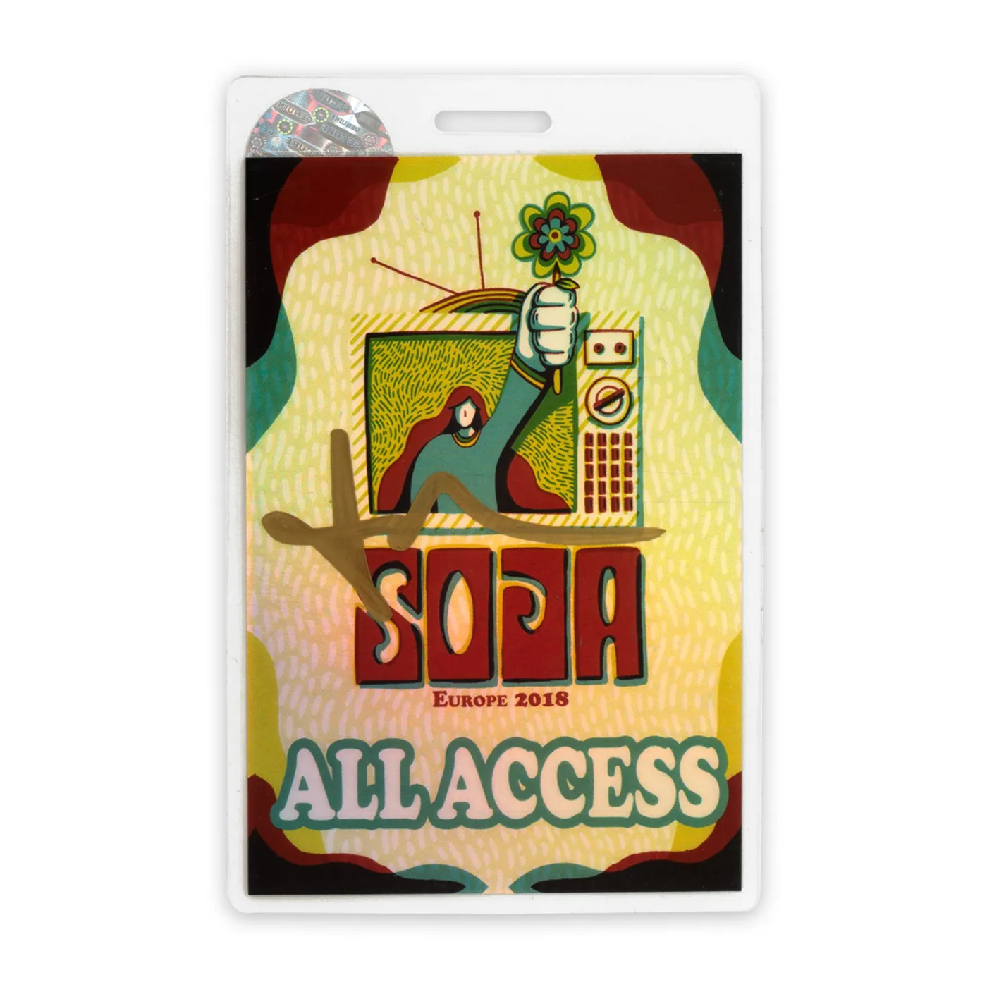 SOJA Autographed - Europe 2018 Tour Laminate (Signed by Jacob Hemphill)
