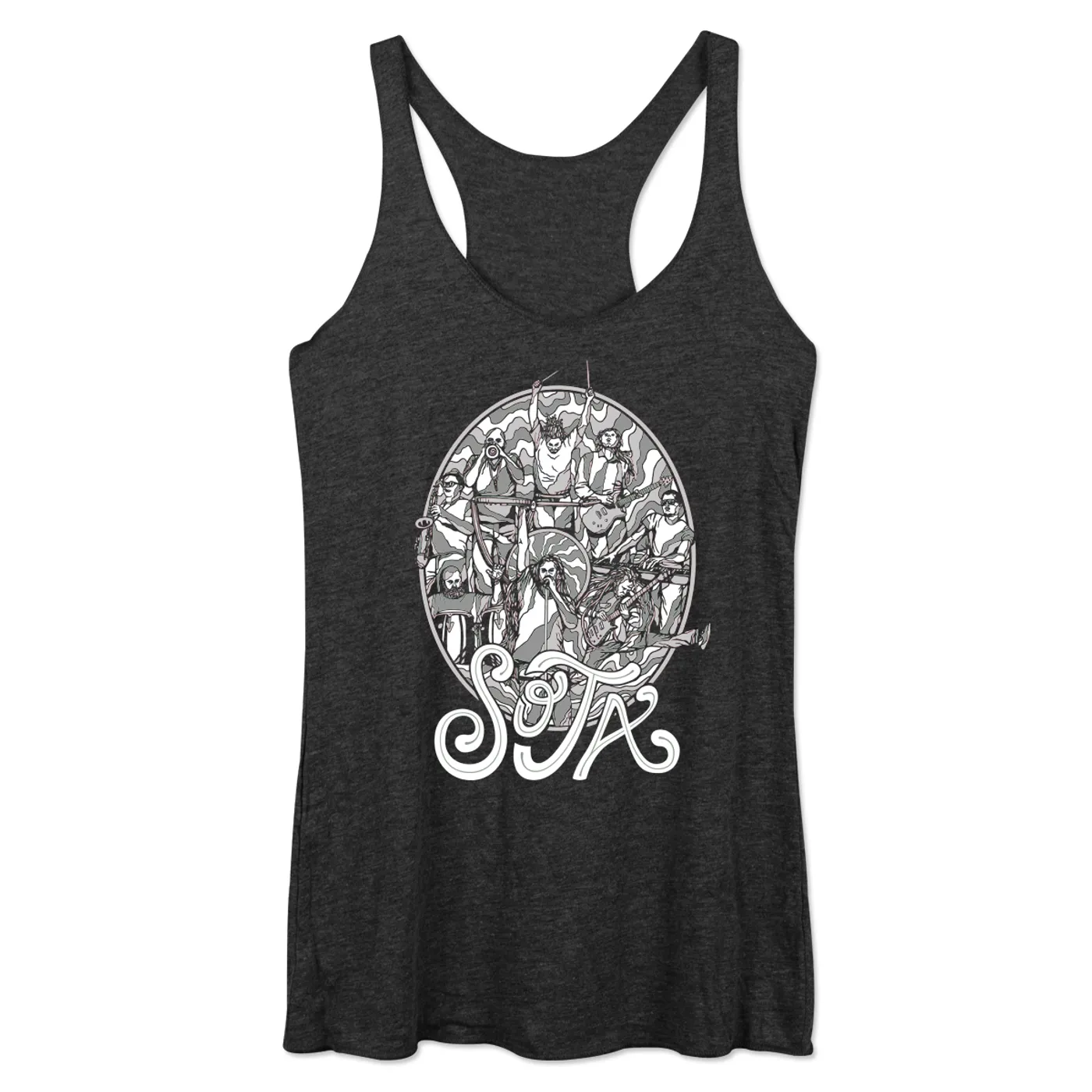 SOJA Collage Art Limited Edition Racerback Tank