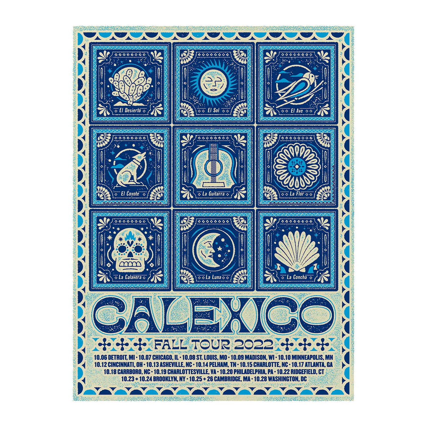 Calexico 2022 Fall Tour Poster