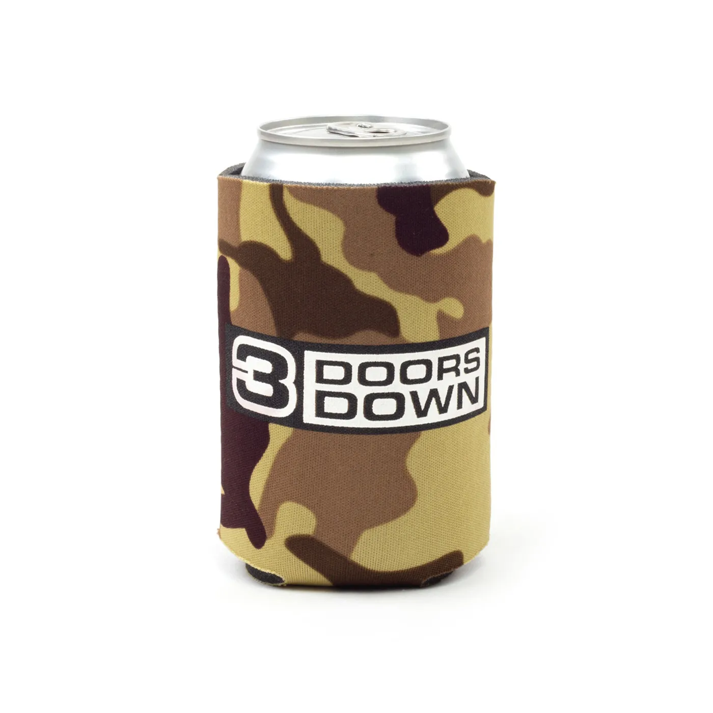 3 Doors Down Camo Can Cooler