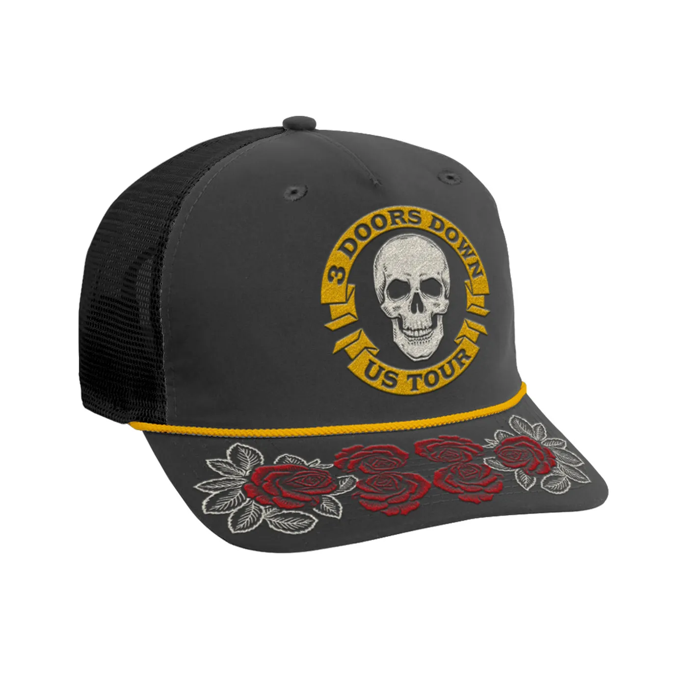 3 Doors Down Skull and Roses Snapback