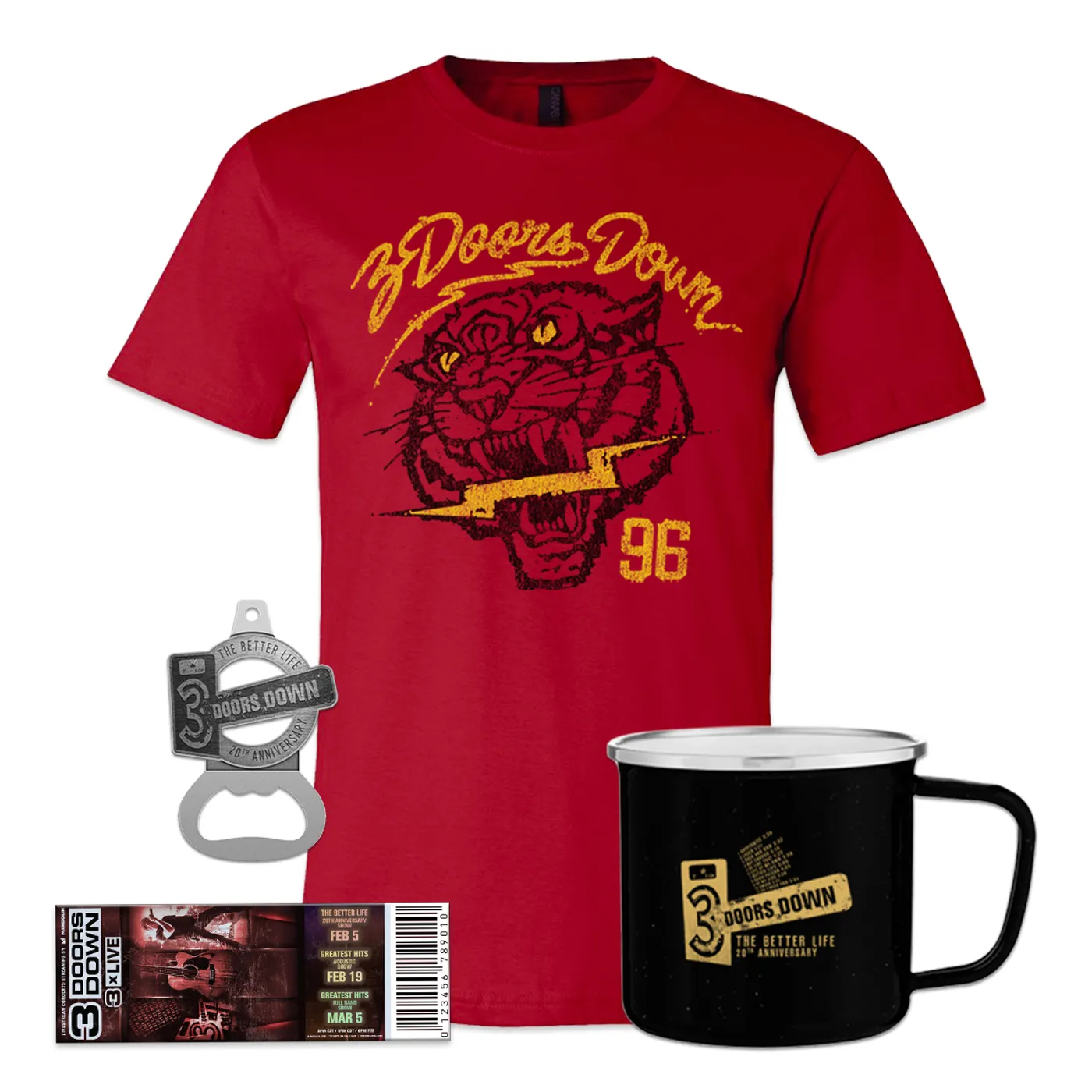 3 Doors Down Live Stream Exclusive Bundle